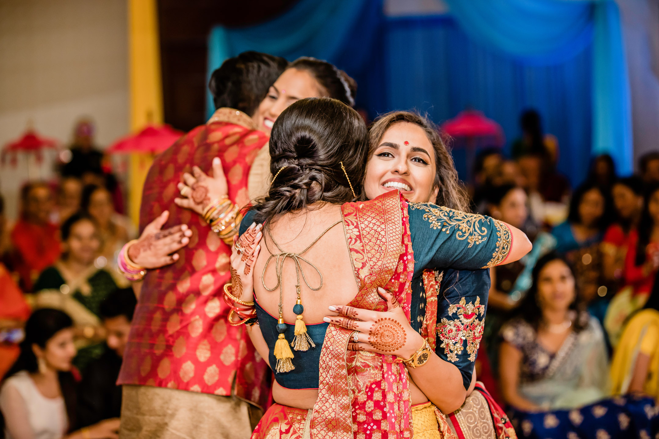 Seattle Airport Marriott wedding Sangeet and Garba by Seattle wedding photographer James Thomas Long Photography