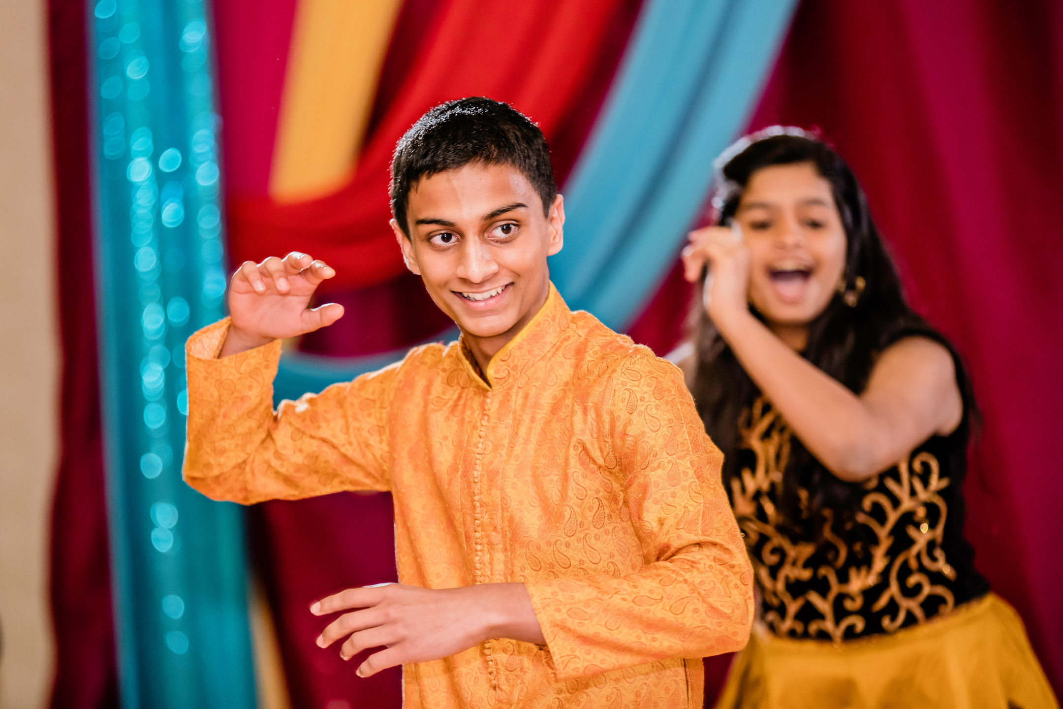 Seattle Airport Marriott wedding Sangeet and Garba by Seattle wedding photographer James Thomas Long Photography