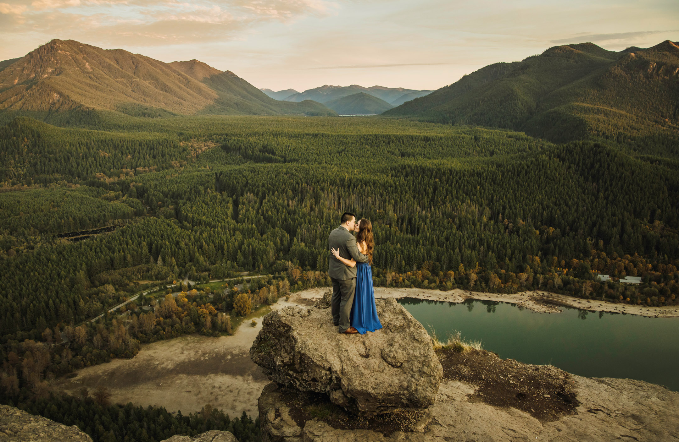 Adventure engagement session in the Cascade mountains by James Thomas Long Photography