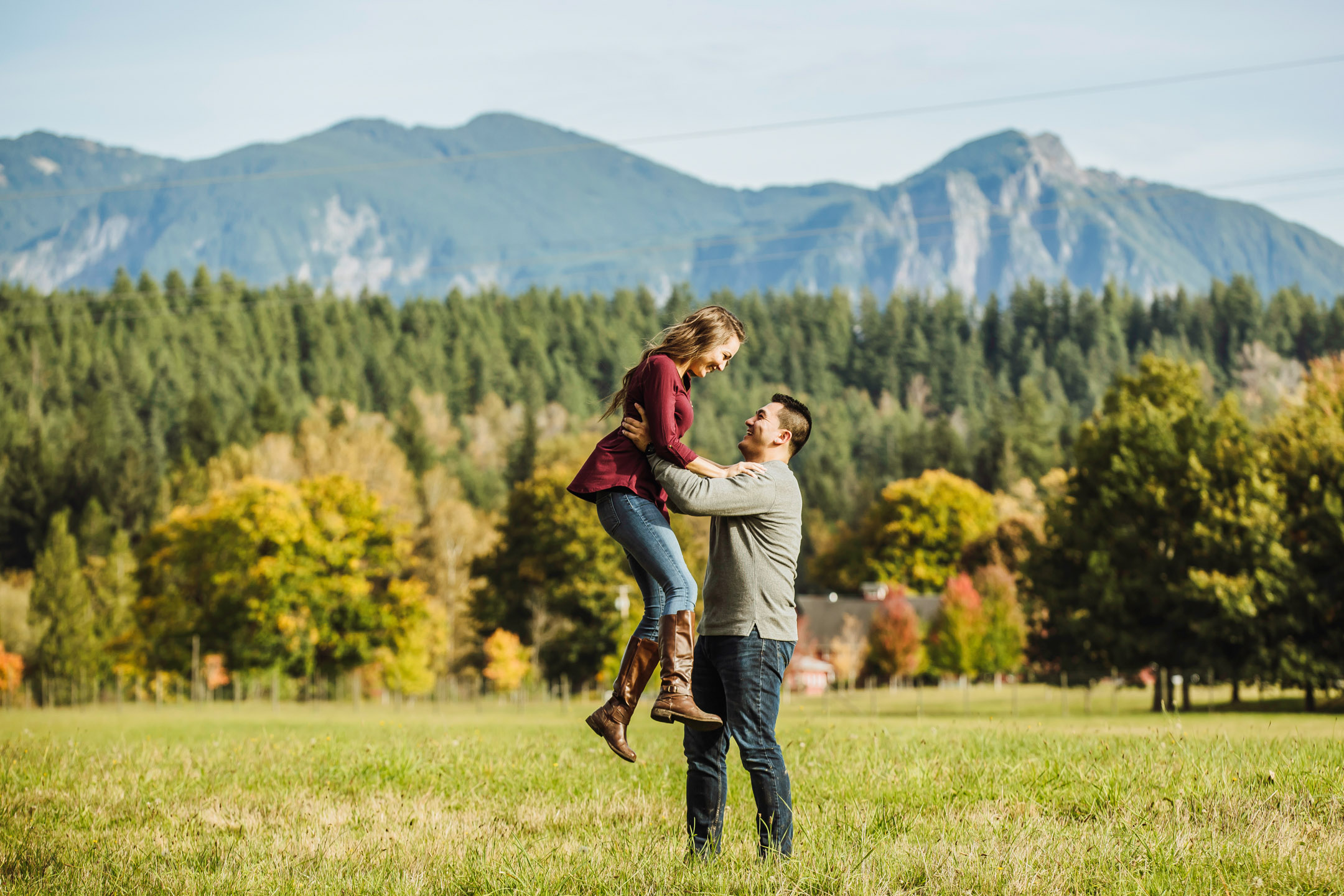 Adventure engagement session in the Cascade mountains by James Thomas Long Photography