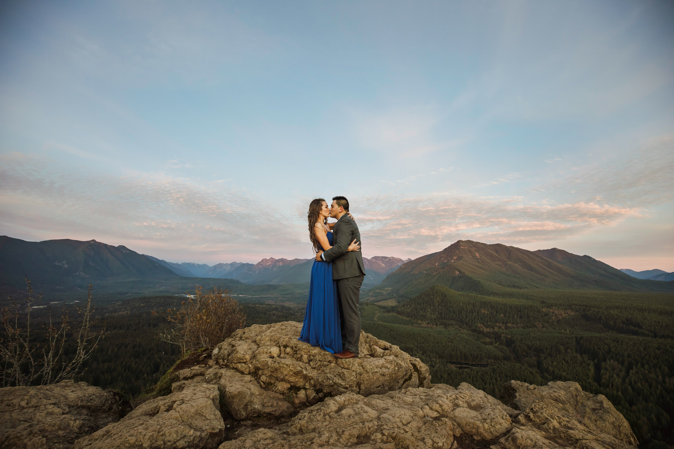 Adventure engagement session in the Cascade mountains by James Thomas Long Photography