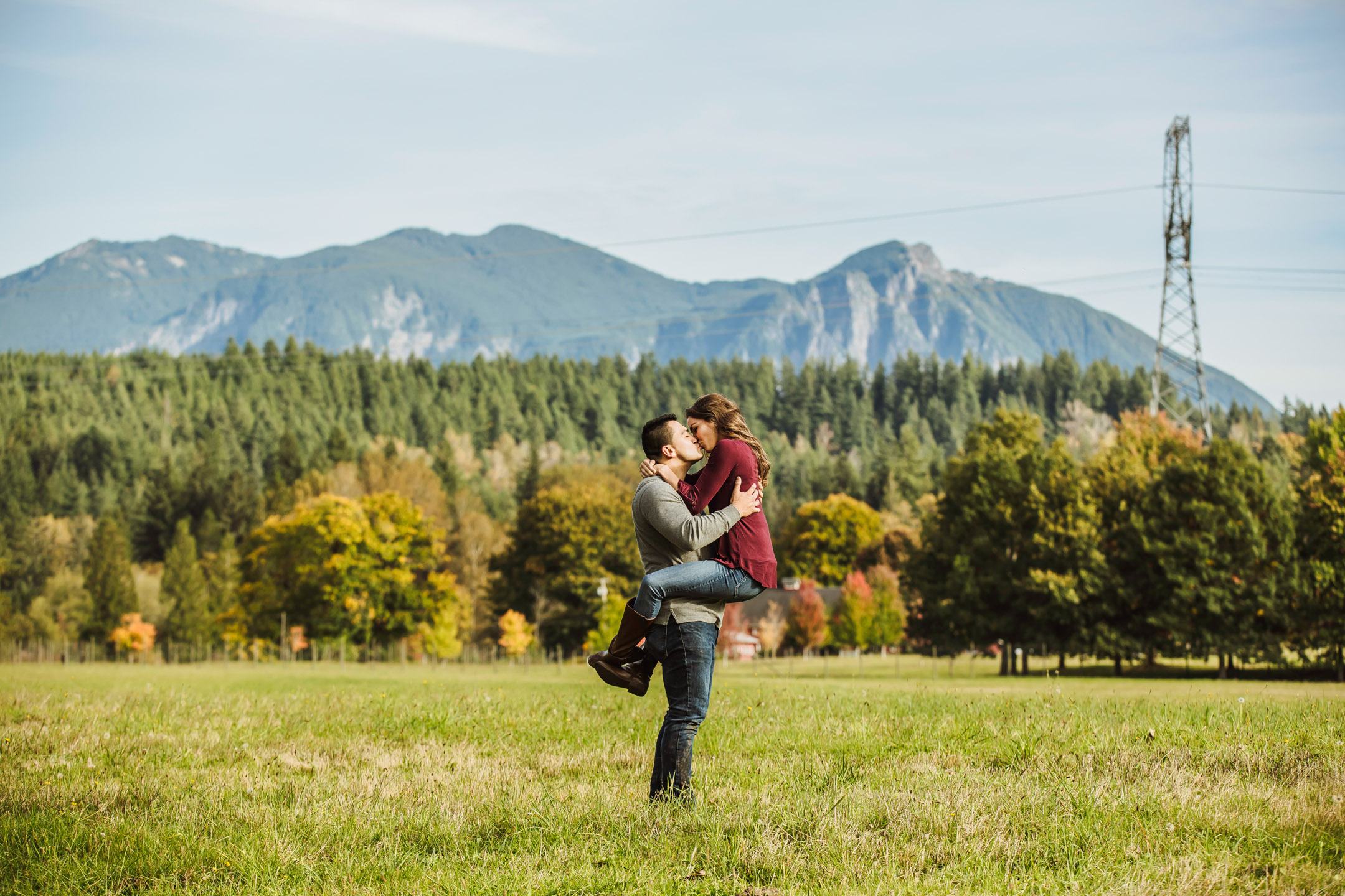 Adventure engagement session in the Cascade mountains by James Thomas Long Photography