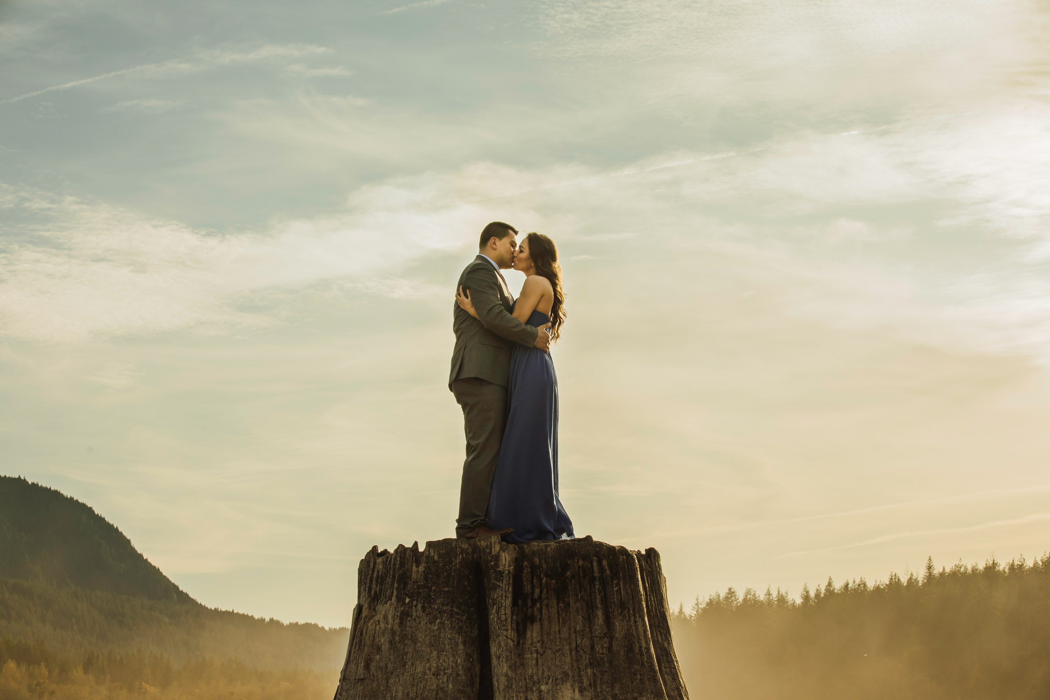 Adventure engagement session in the Cascade mountains by James Thomas Long Photography