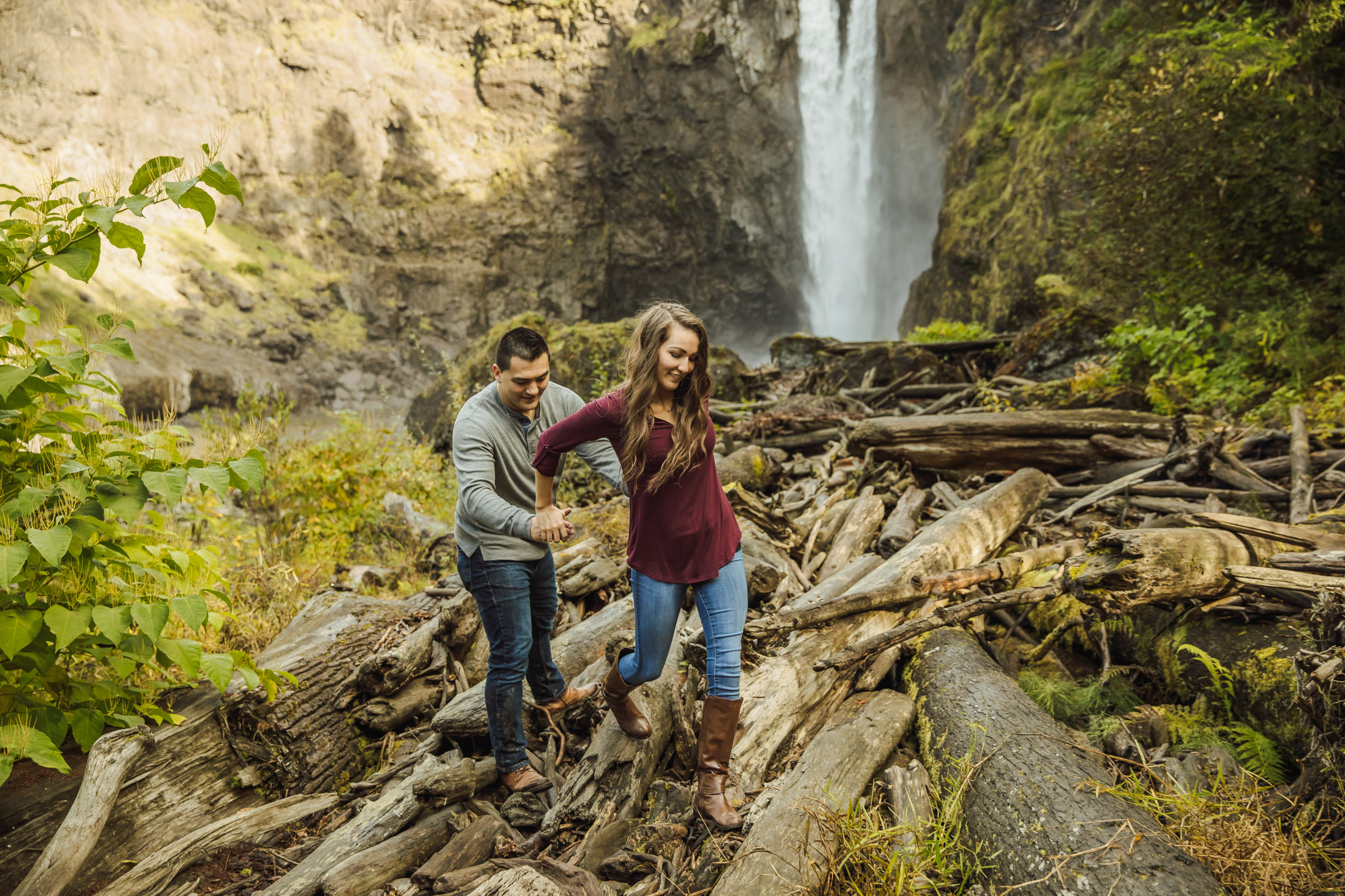 Adventure engagement session in the Cascade mountains by James Thomas Long Photography