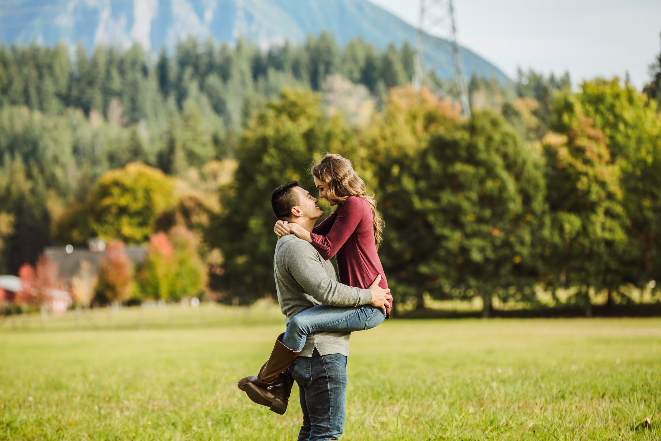 Adventure engagement session in the Cascade mountains by James Thomas Long Photography