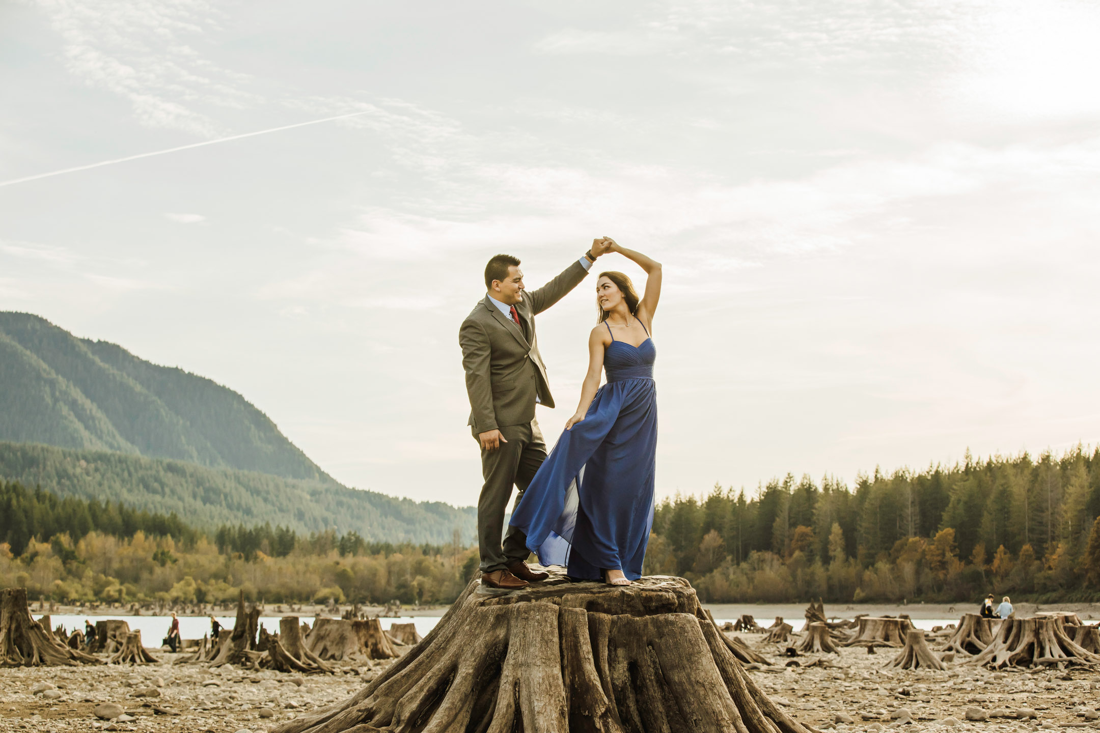 Adventure engagement session in the Cascade mountains by James Thomas Long Photography