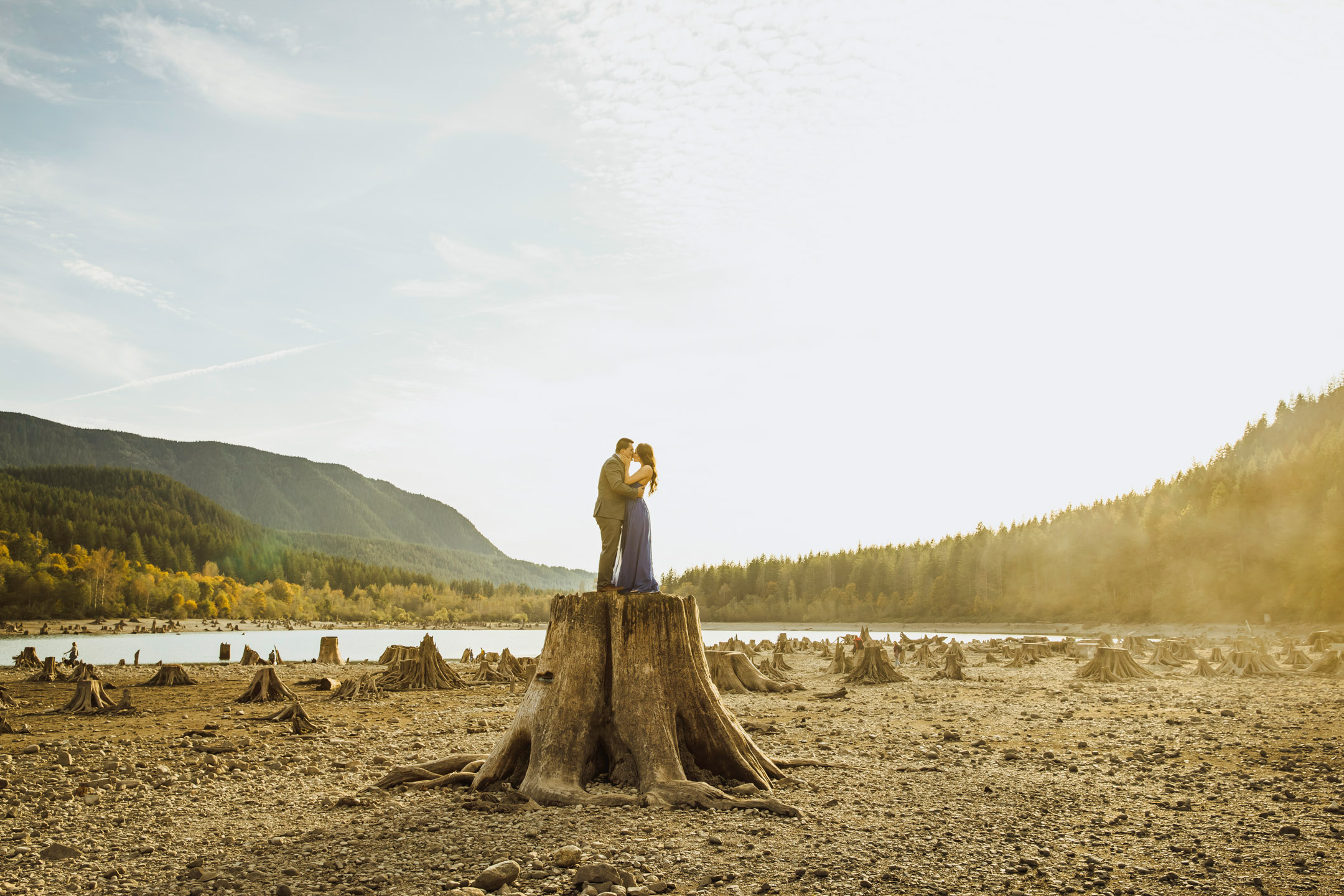 Adventure engagement session in the Cascade mountains by James Thomas Long Photography