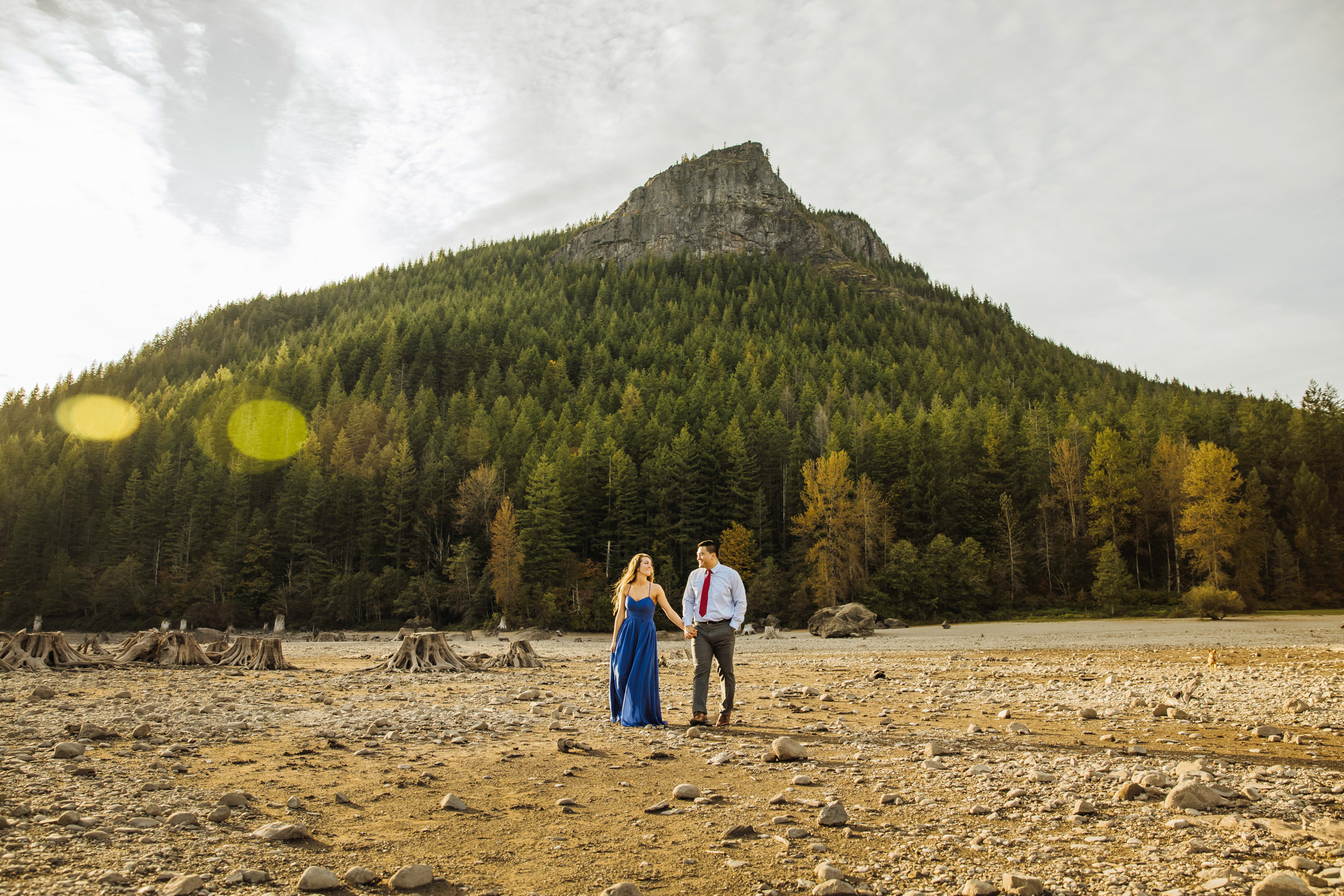 Adventure engagement session in the Cascade mountains by James Thomas Long Photography