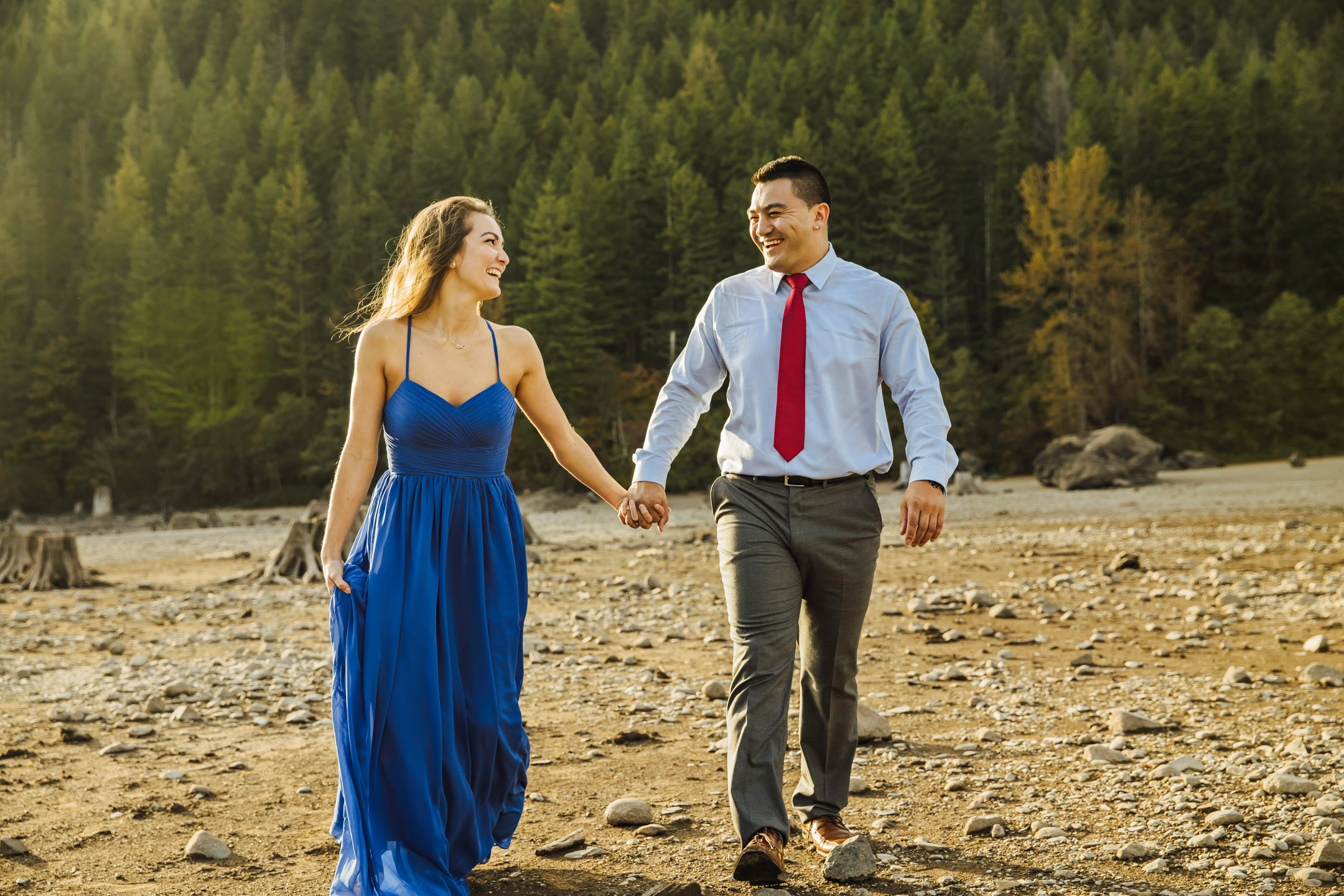 Adventure engagement session in the Cascade mountains by James Thomas Long Photography