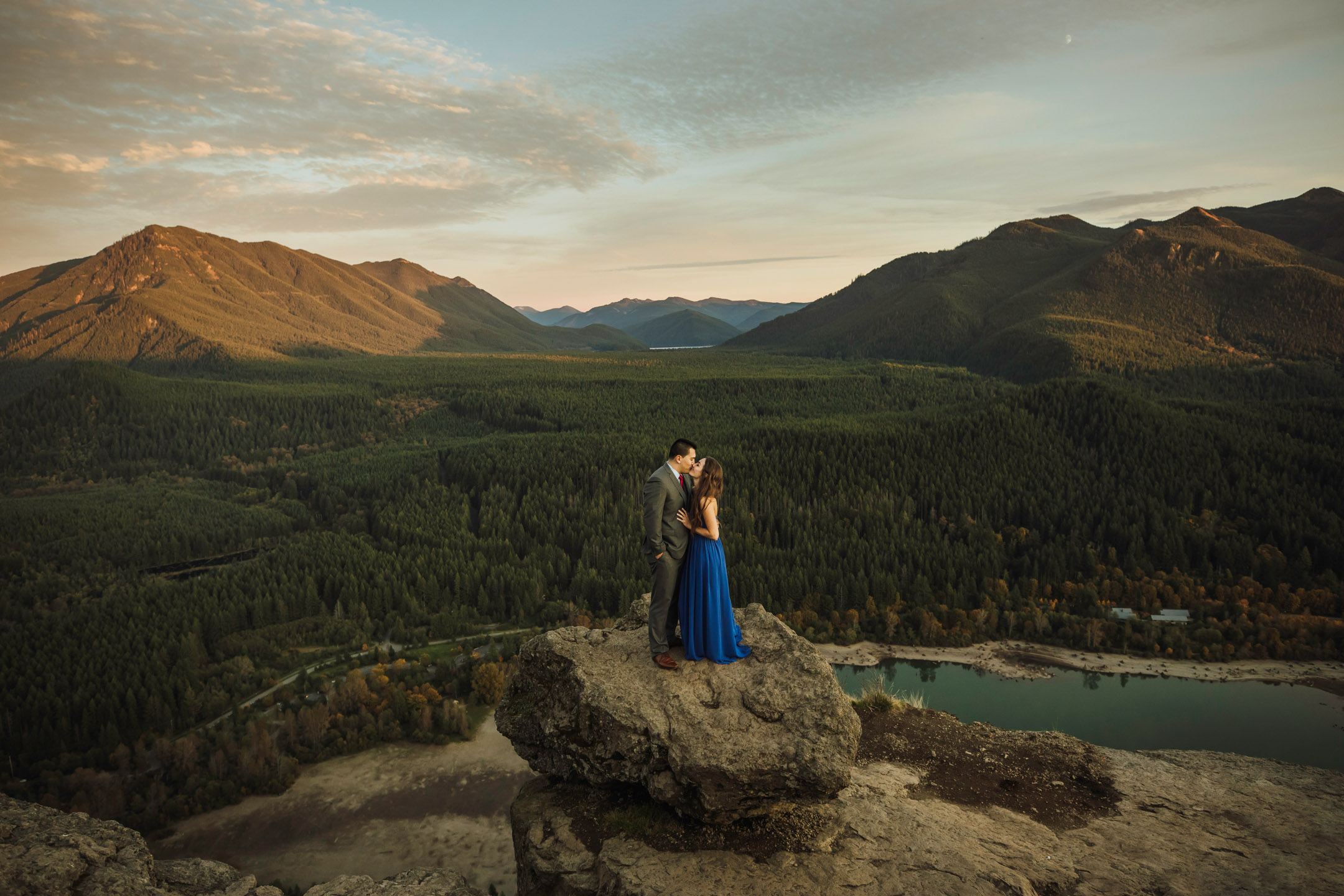 Adventure engagement session in the Cascade mountains by James Thomas Long Photography