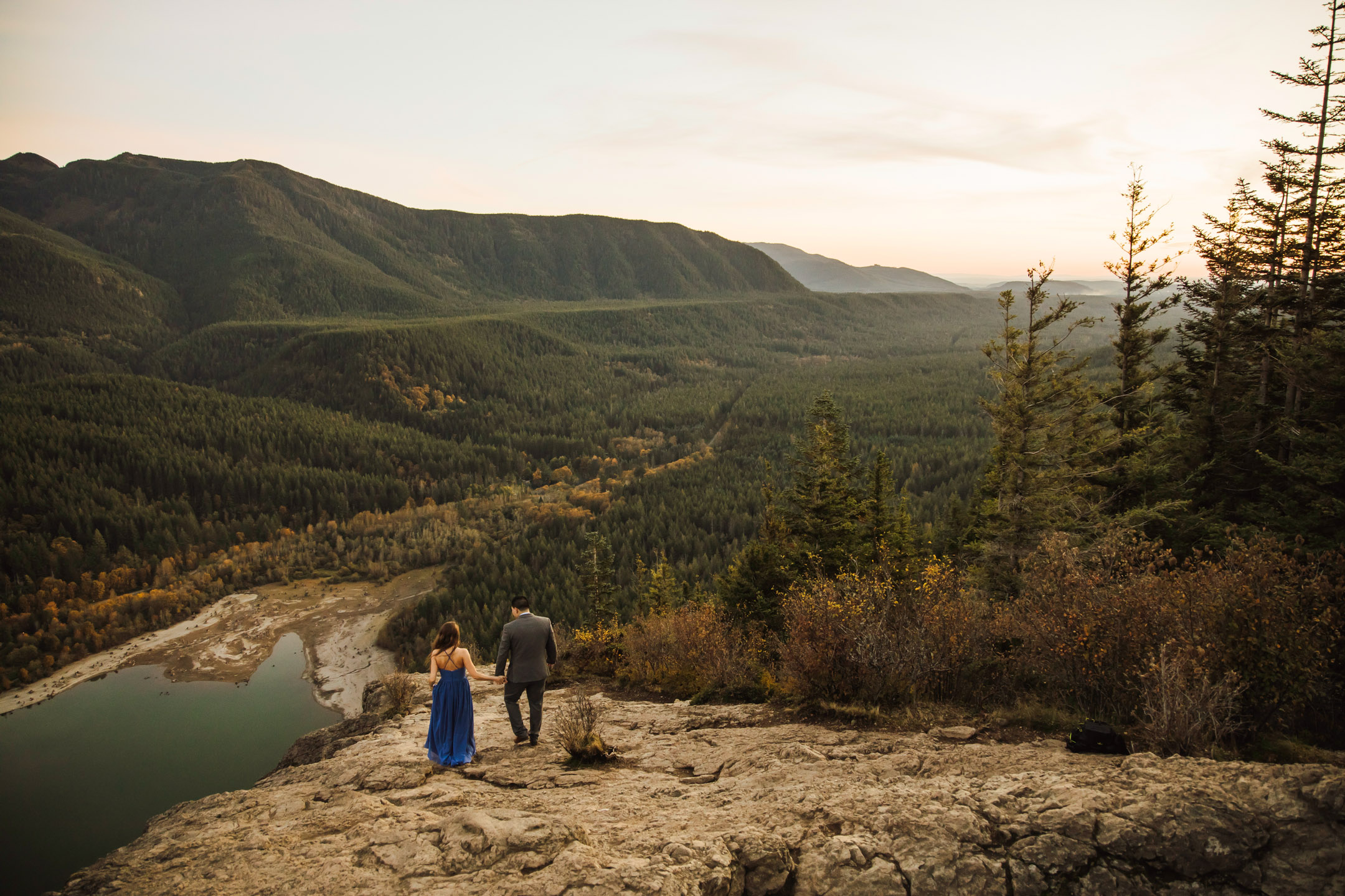 Adventure engagement session in the Cascade mountains by James Thomas Long Photography