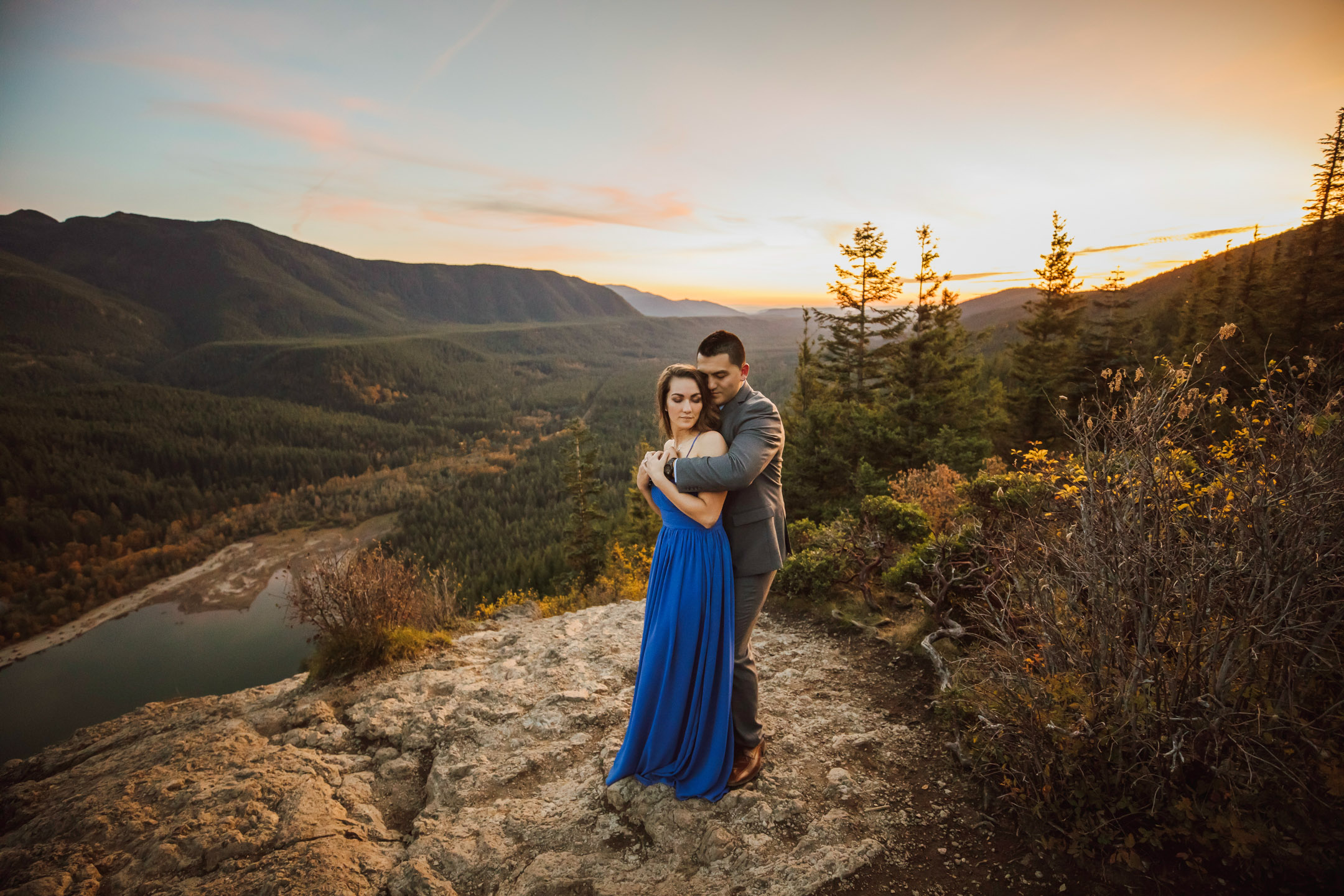 Adventure engagement session in the Cascade mountains by James Thomas Long Photography