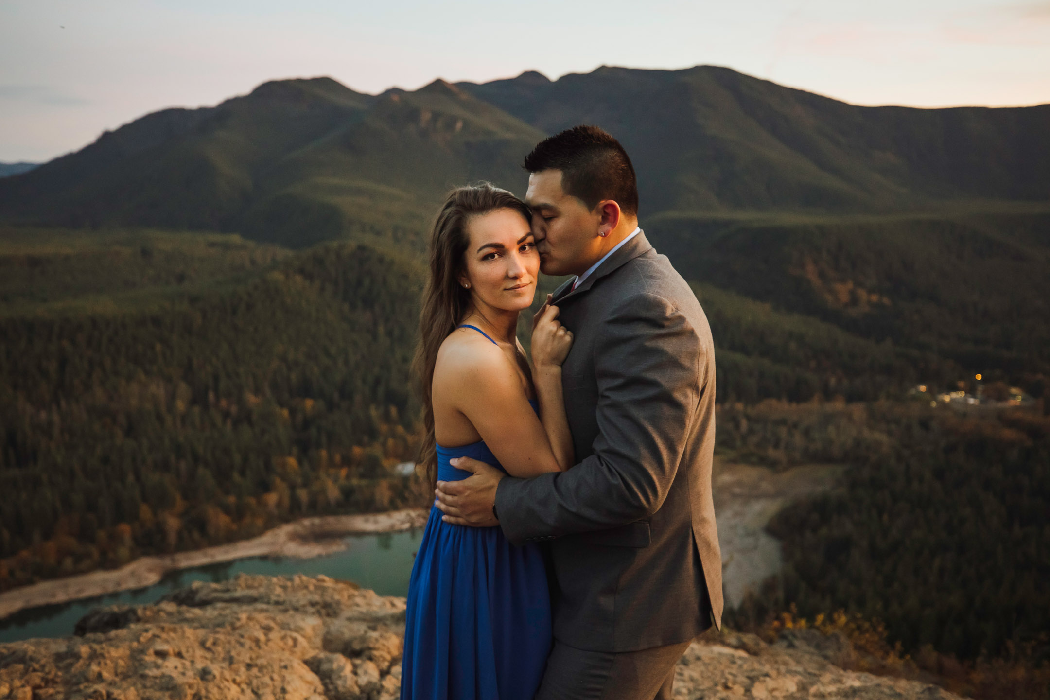 Adventure engagement session in the Cascade mountains by James Thomas Long Photography