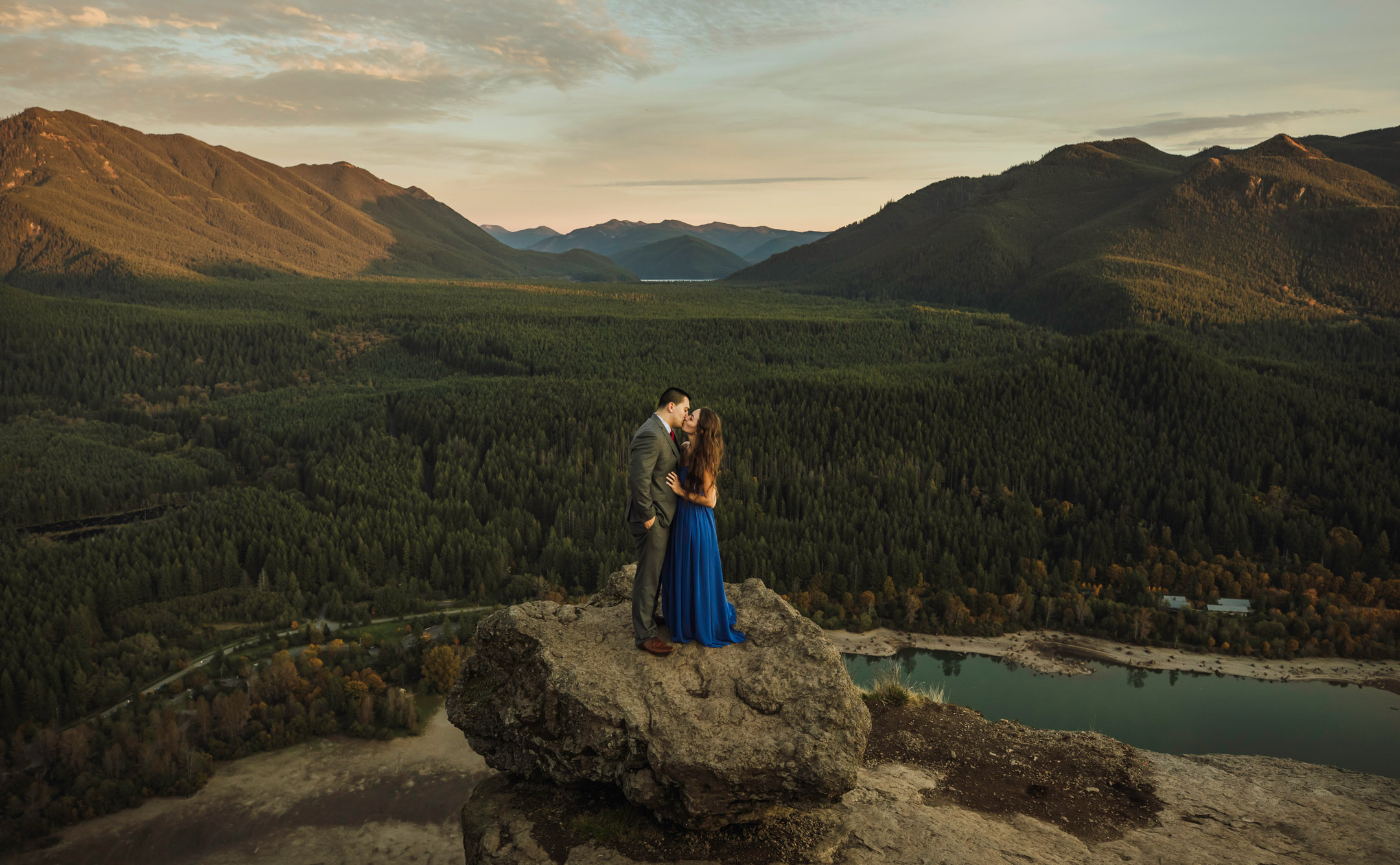 Adventure engagement session in the Cascade mountains by James Thomas Long Photography