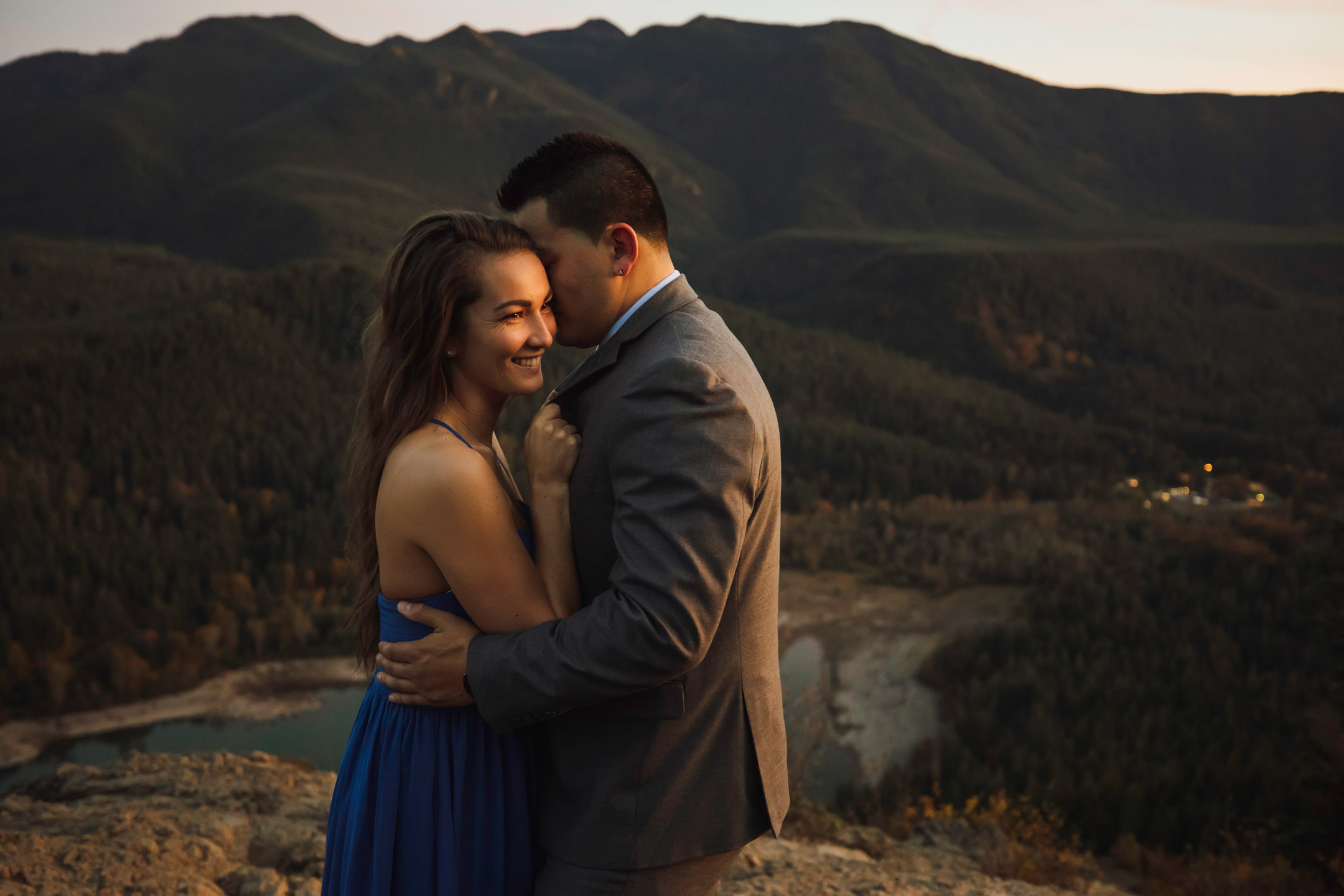 Adventure engagement session in the Cascade mountains by James Thomas Long Photography