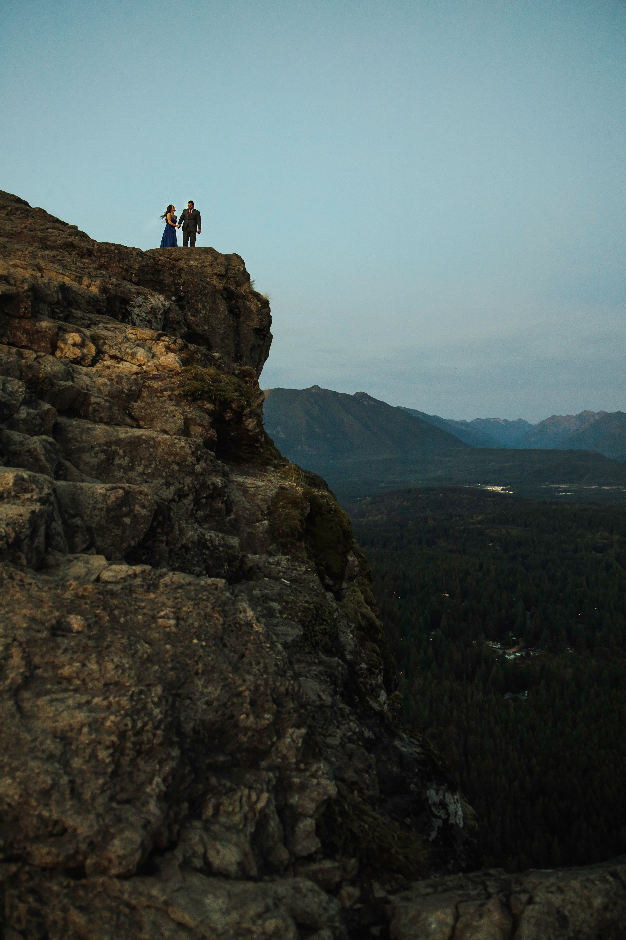 Adventure engagement session in the Cascade mountains by James Thomas Long Photography