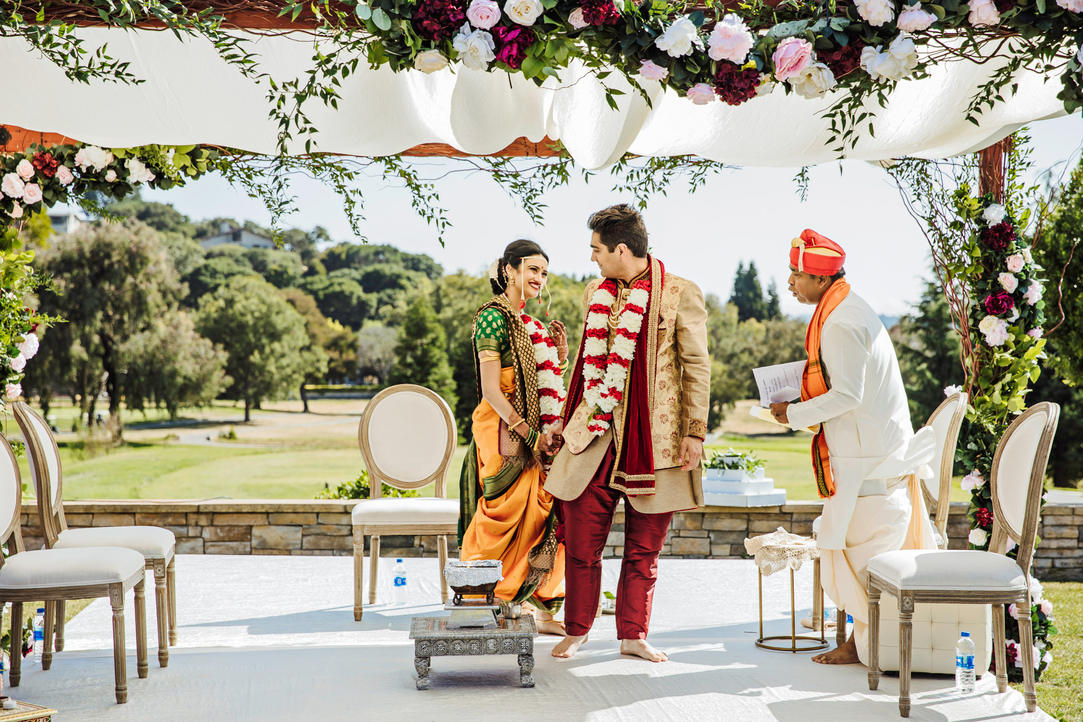 Peacock Gap San Rafael Hindu fusion wedding by James Thomas Long Photography