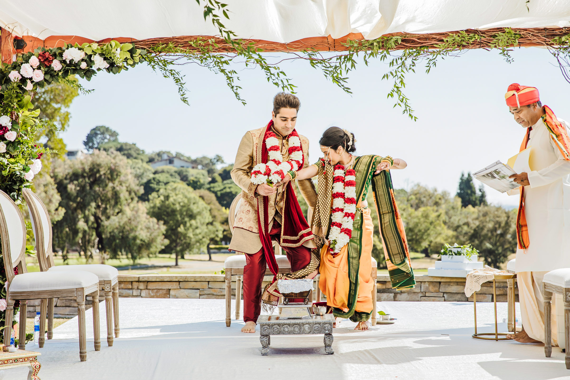 Peacock Gap San Rafael Hindu fusion wedding by James Thomas Long Photography