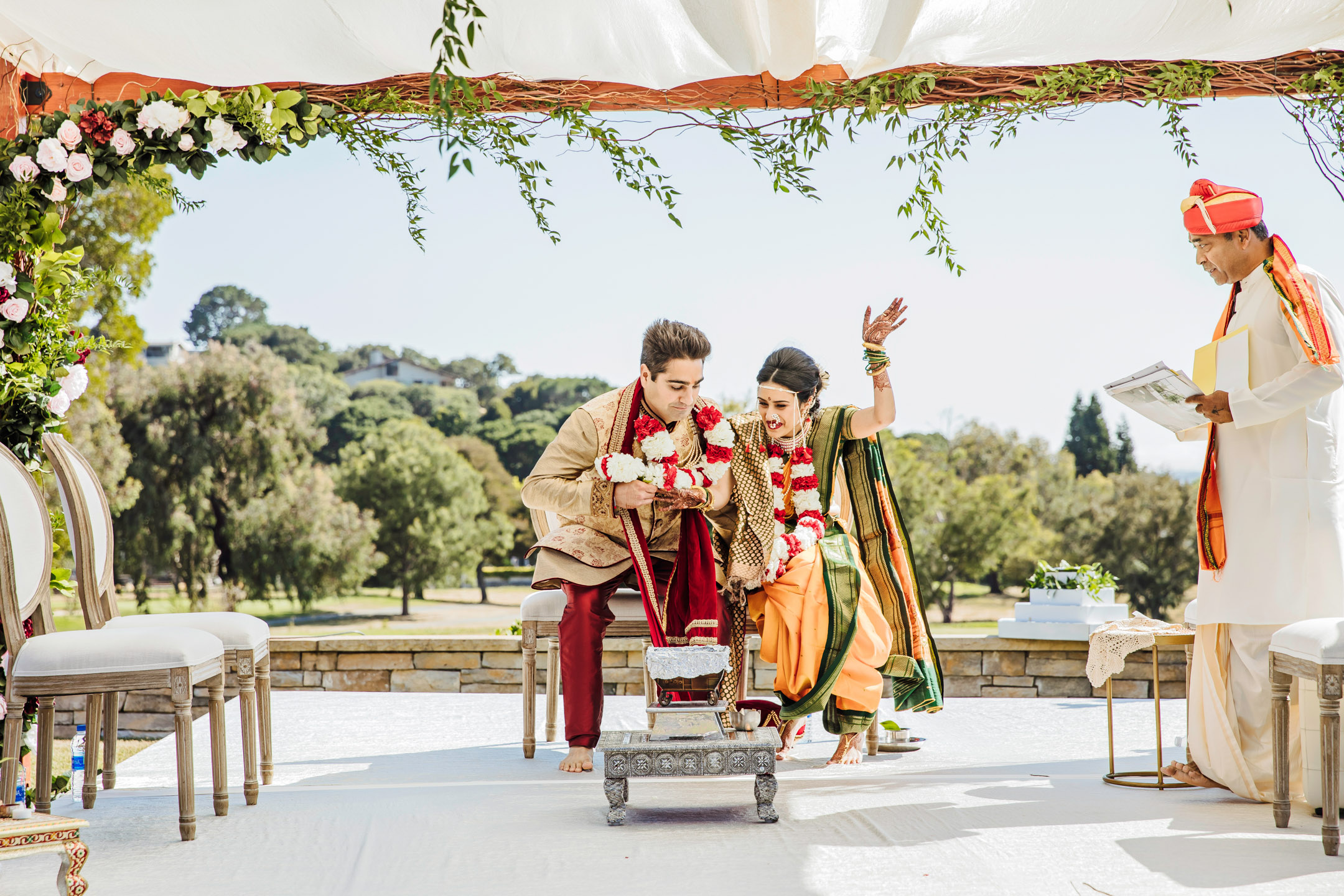 Peacock Gap San Rafael Hindu fusion wedding by James Thomas Long Photography