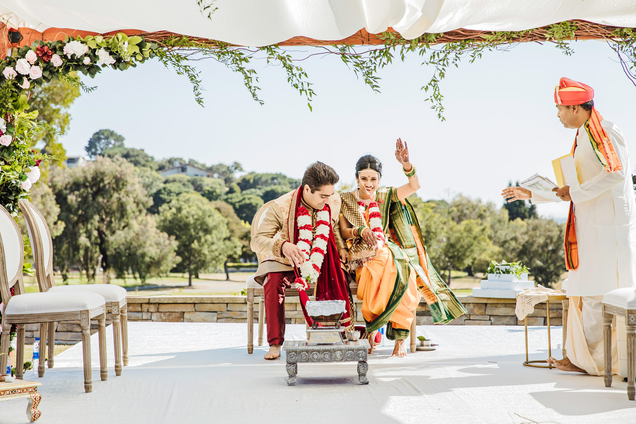 Peacock Gap San Rafael Hindu fusion wedding by James Thomas Long Photography