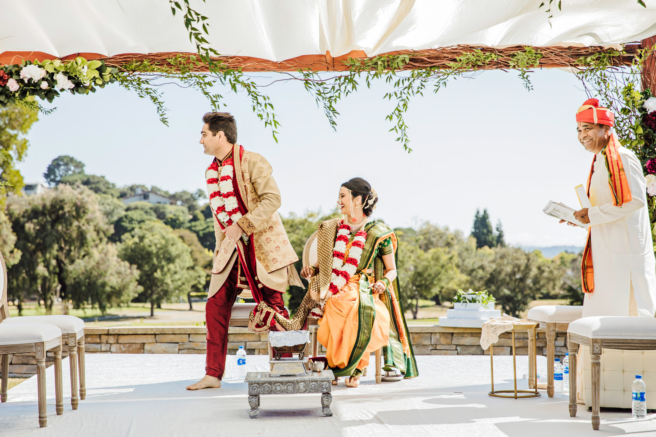 Peacock Gap San Rafael Hindu fusion wedding by James Thomas Long Photography