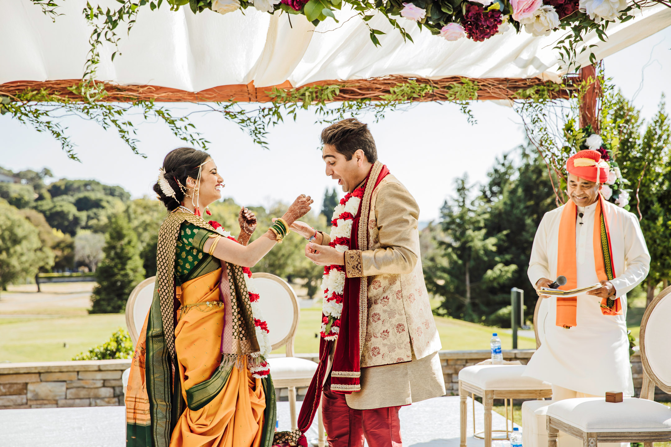 Peacock Gap San Rafael Hindu fusion wedding by James Thomas Long Photography