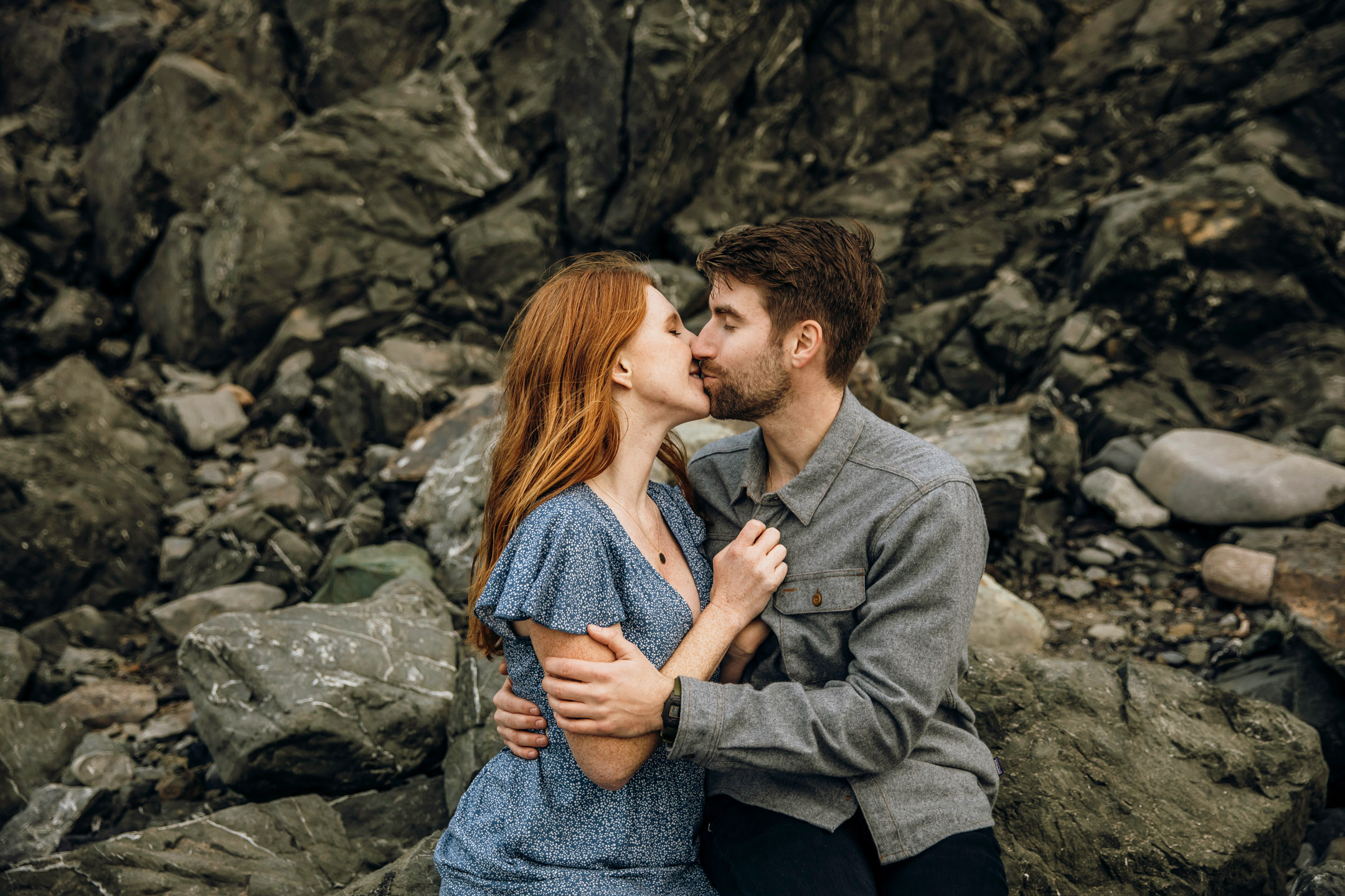 San Francisco Land's End engagement photos by Seattle wedding photographer James Thomas Long Photography