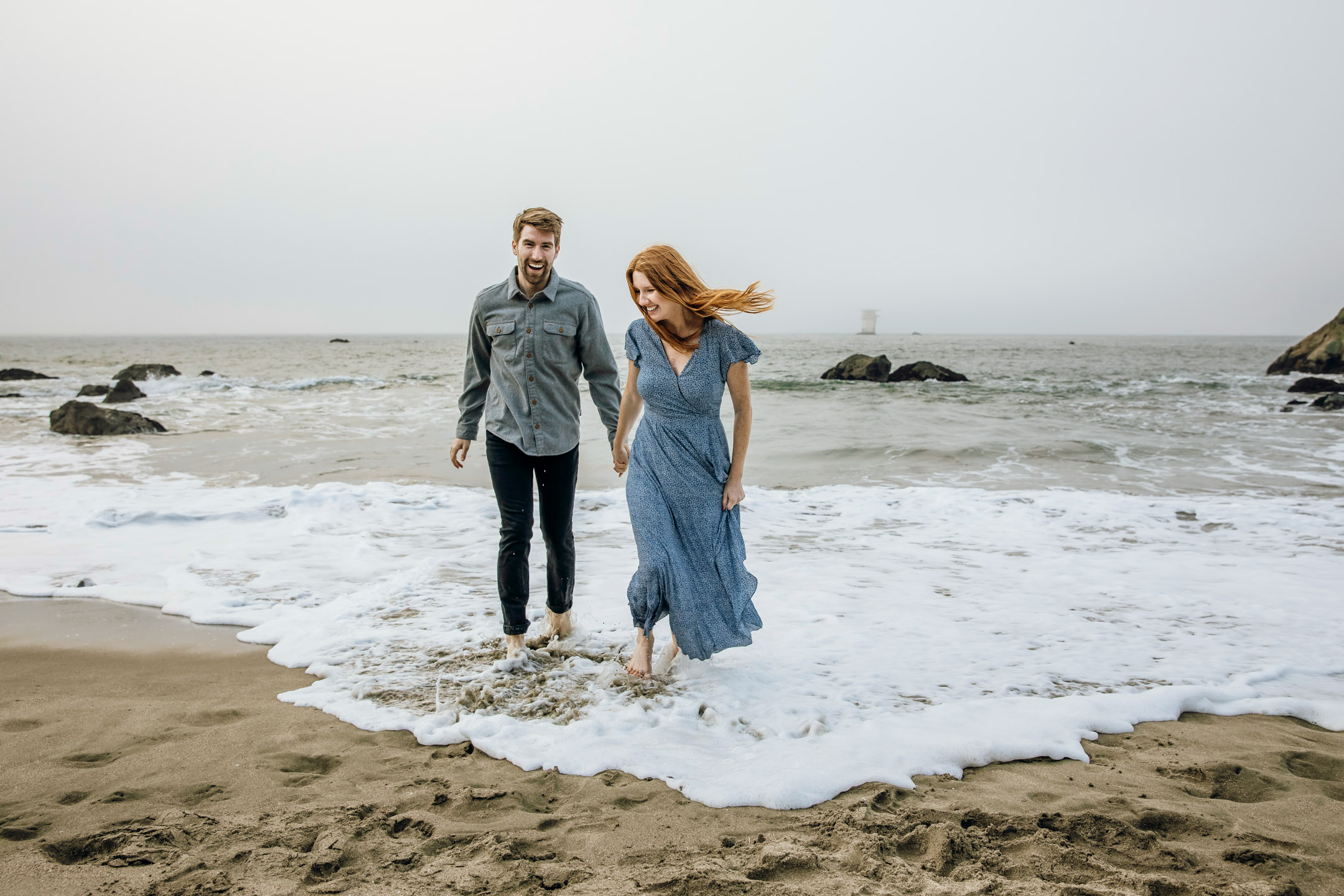 San Francisco Land's End engagement photos by Seattle wedding photographer James Thomas Long Photography