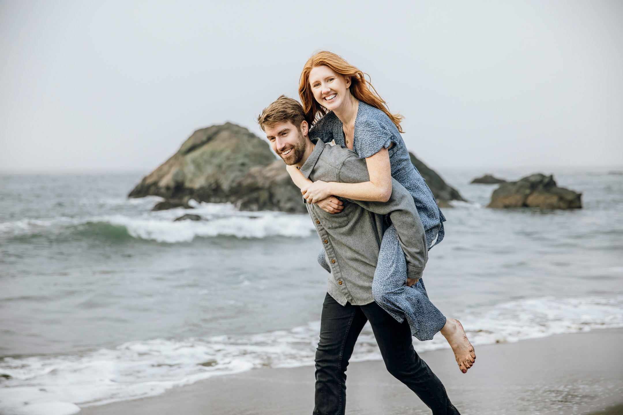 San Francisco Land's End engagement photos by Seattle wedding photographer James Thomas Long Photography