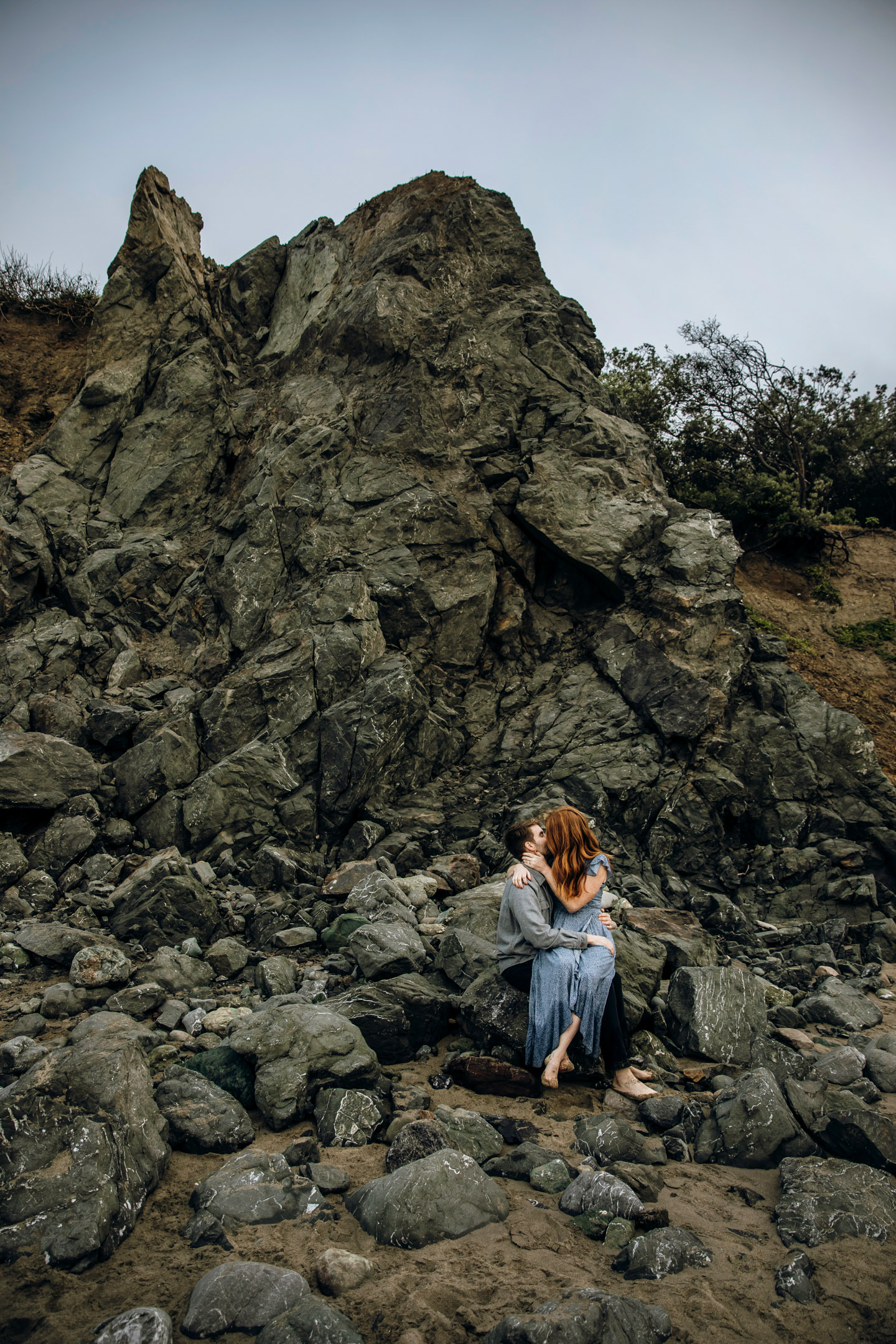 San Francisco Land's End engagement photos by Seattle wedding photographer James Thomas Long Photography