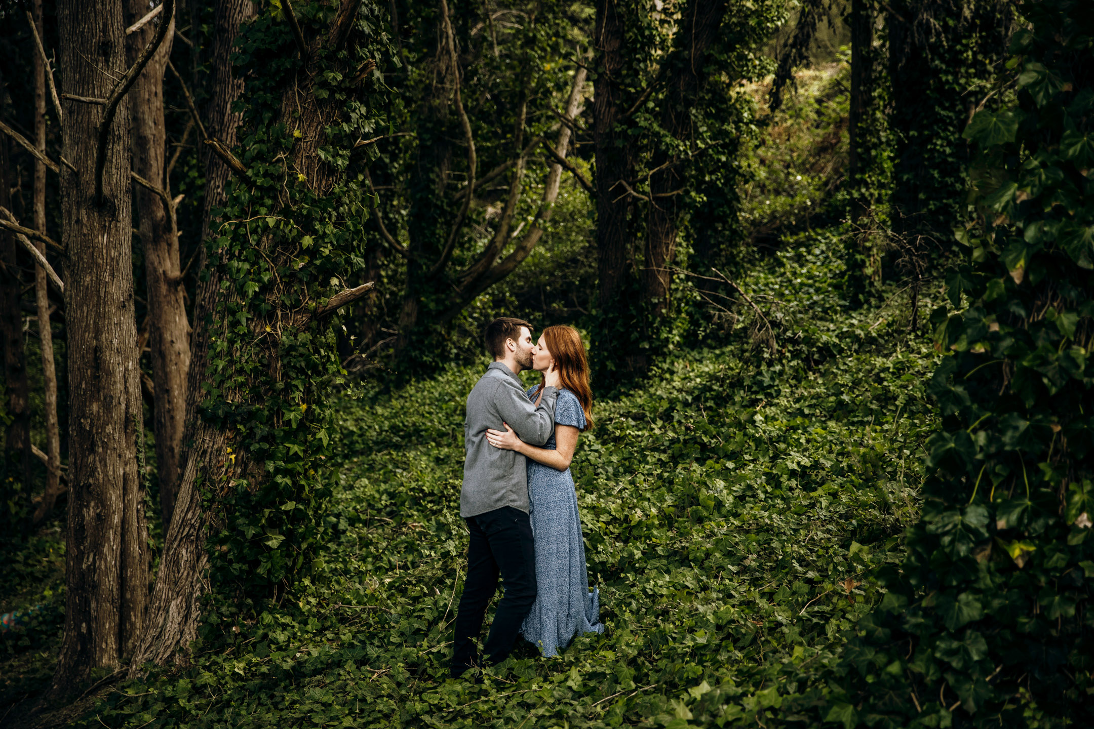 San Francisco Land's End engagement photos by Seattle wedding photographer James Thomas Long Photography