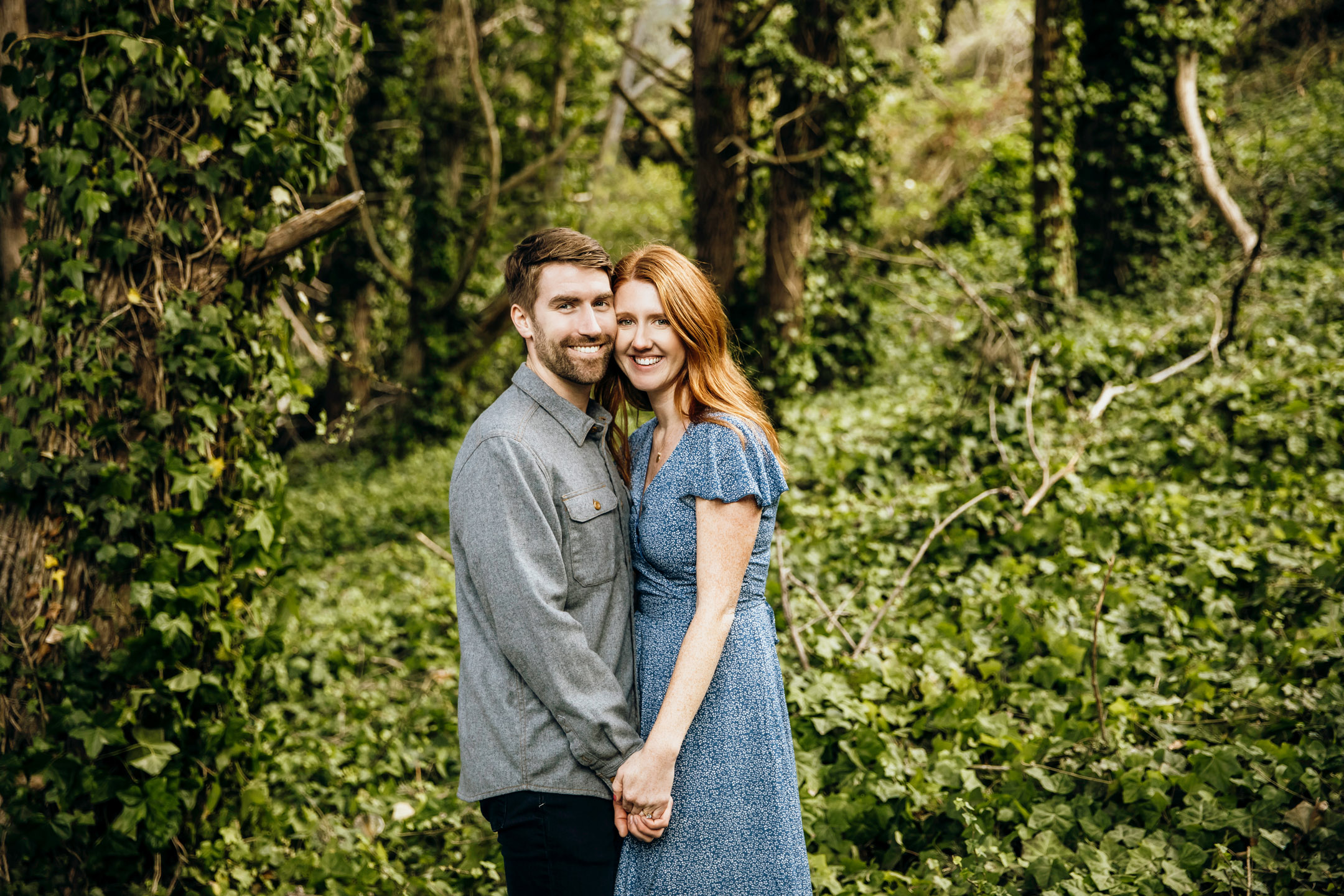 San Francisco Land's End engagement photos by Seattle wedding photographer James Thomas Long Photography