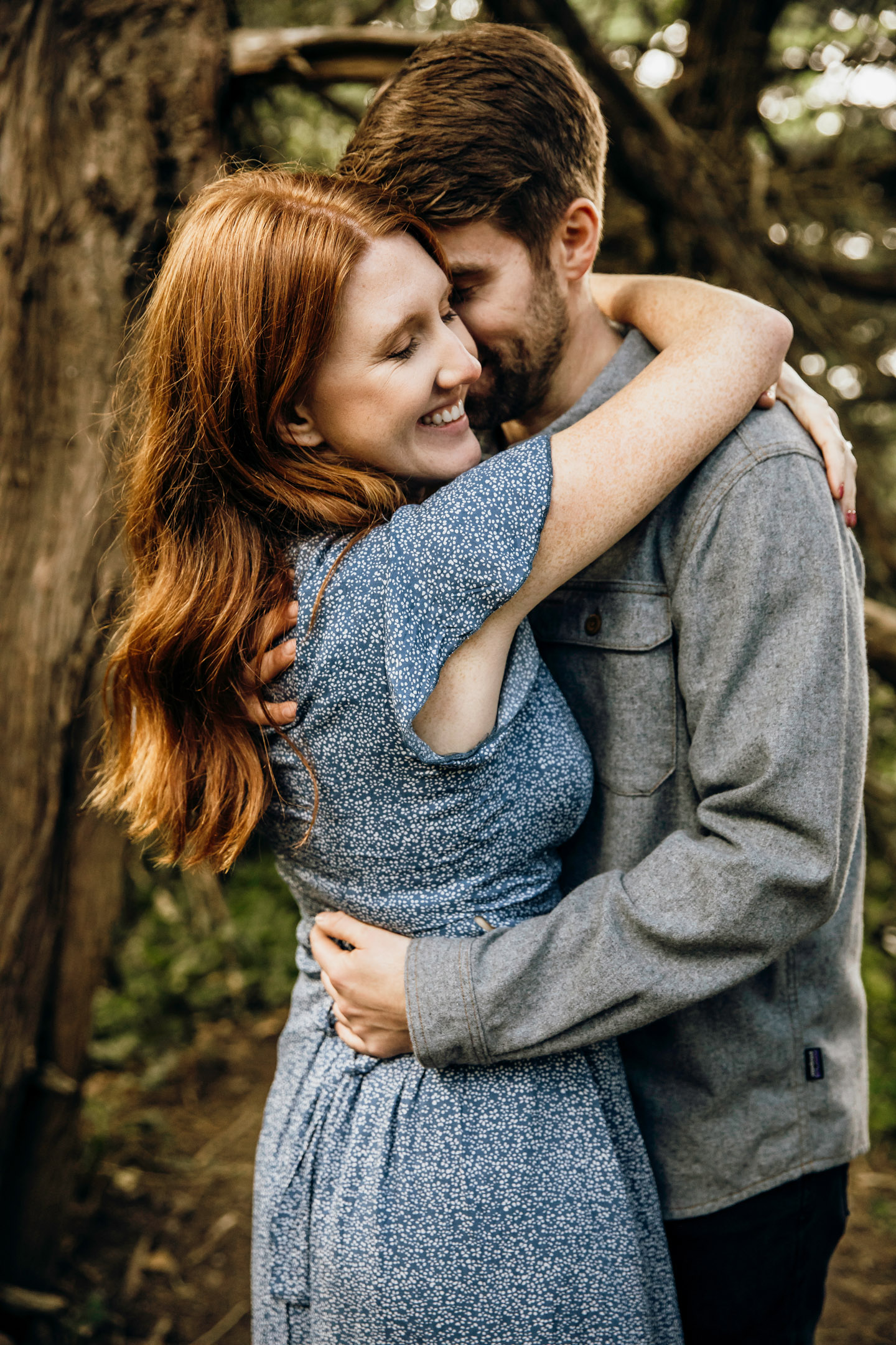 San Francisco Land's End engagement photos by Seattle wedding photographer James Thomas Long Photography