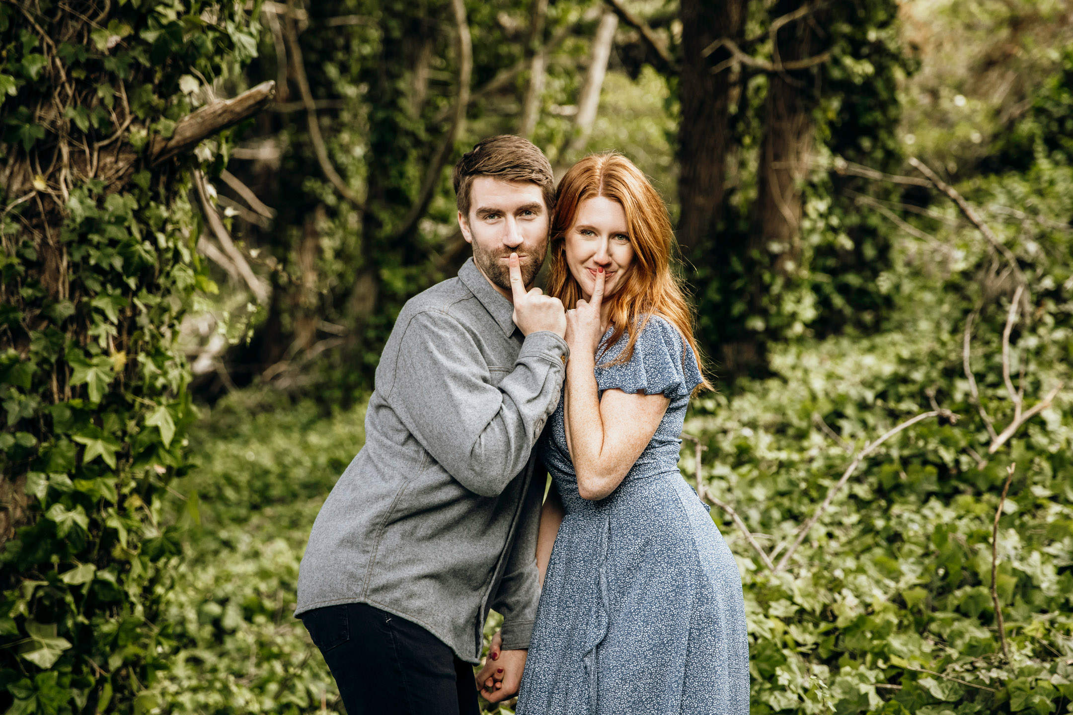 San Francisco Land's End engagement photos by Seattle wedding photographer James Thomas Long Photography