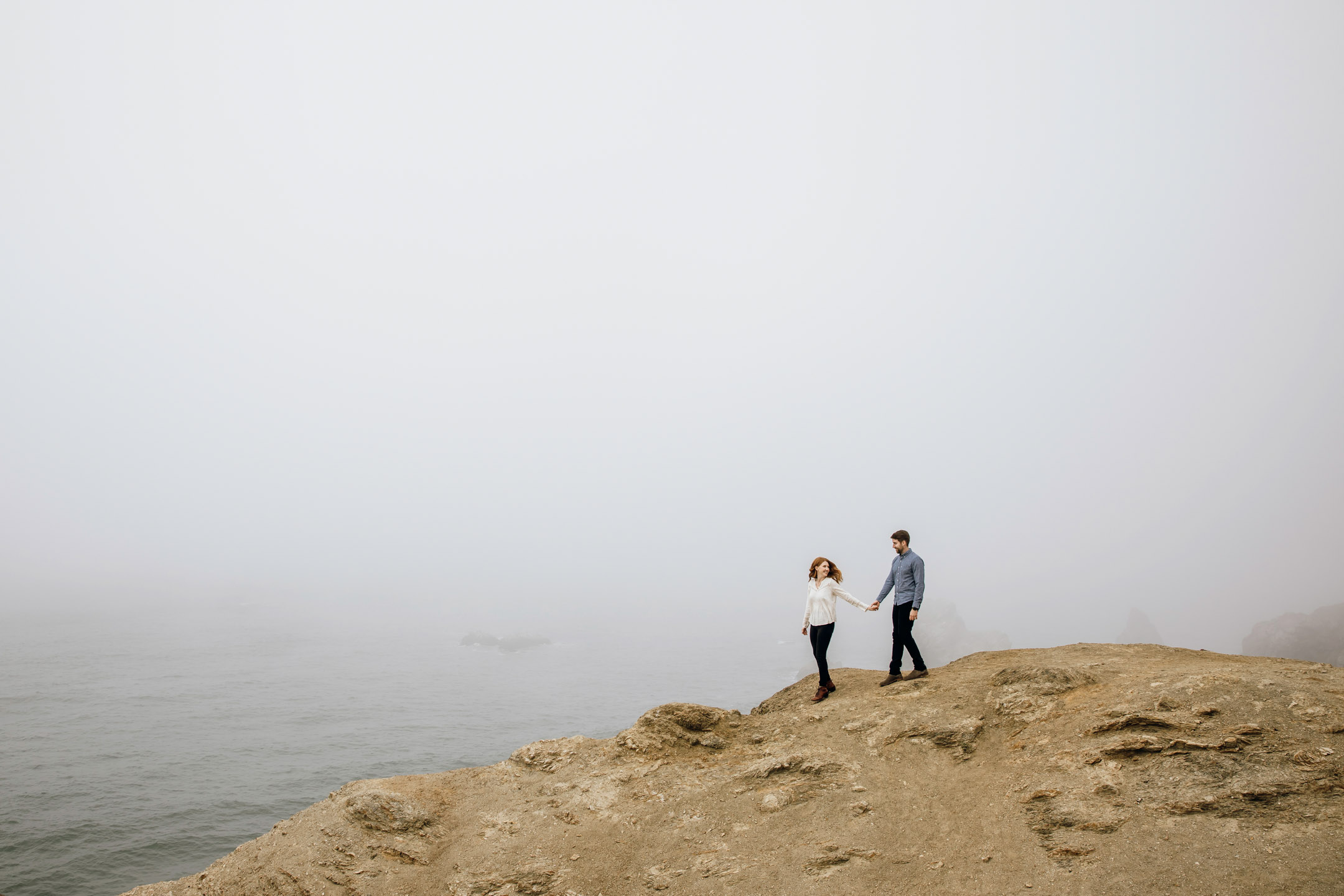 San Francisco Land's End engagement photos by Seattle wedding photographer James Thomas Long Photography