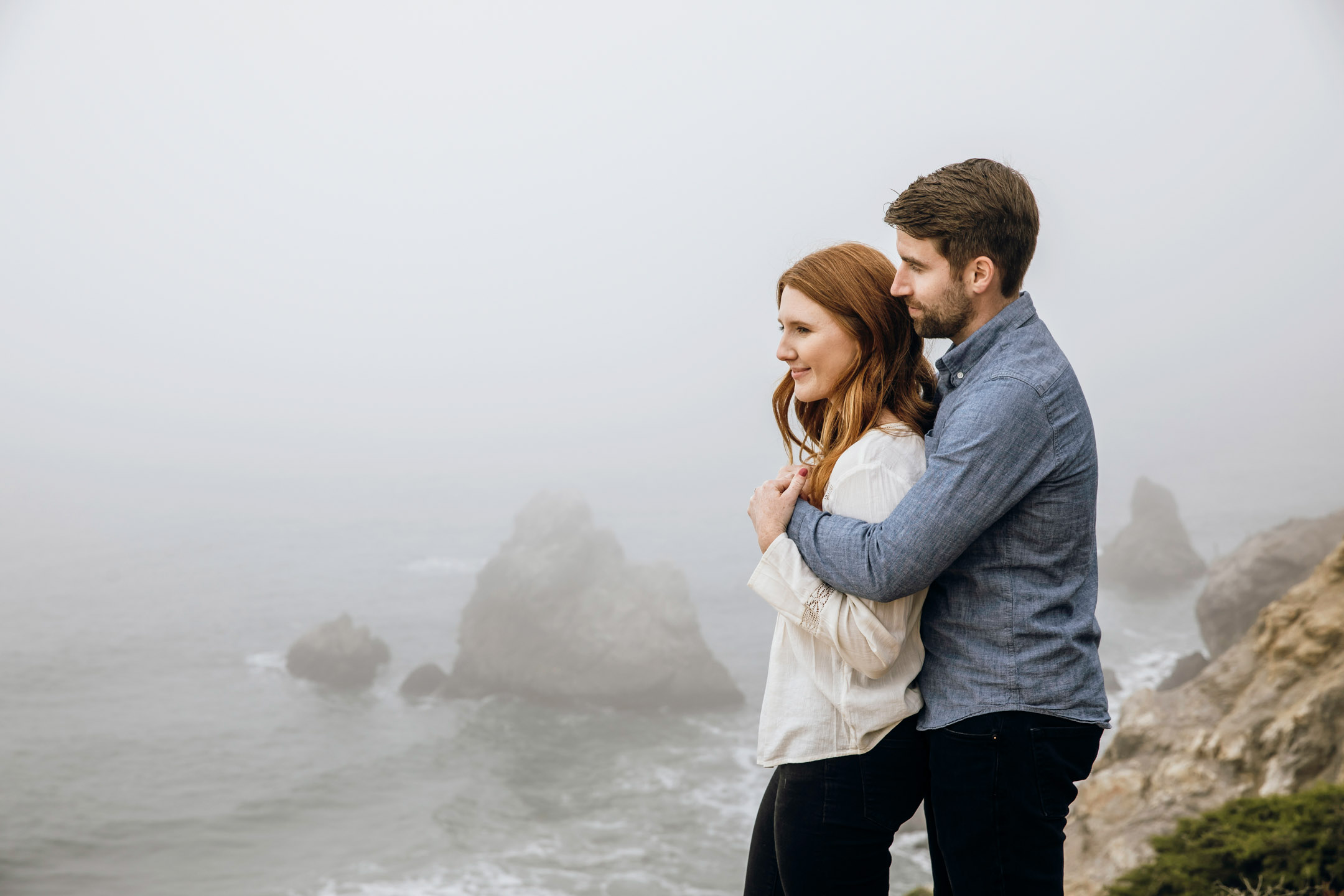 San Francisco Land's End engagement photos by Seattle wedding photographer James Thomas Long Photography