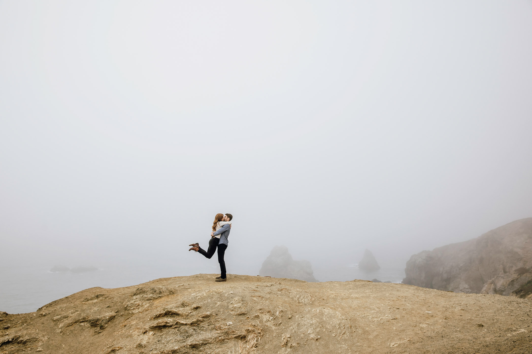 San Francisco Land's End engagement photos by Seattle wedding photographer James Thomas Long Photography