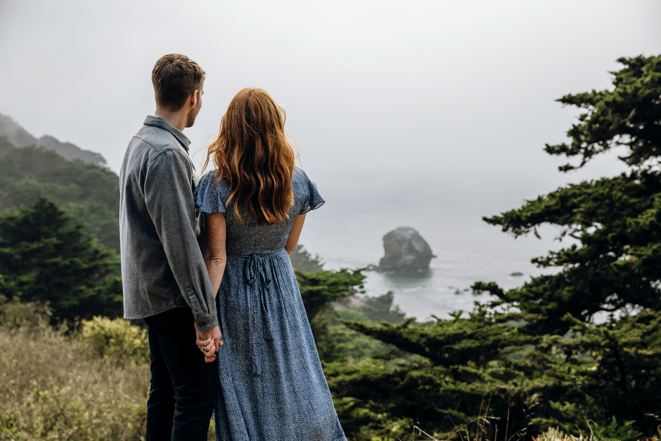 San Francisco Land's End engagement photos by Seattle wedding photographer James Thomas Long Photography