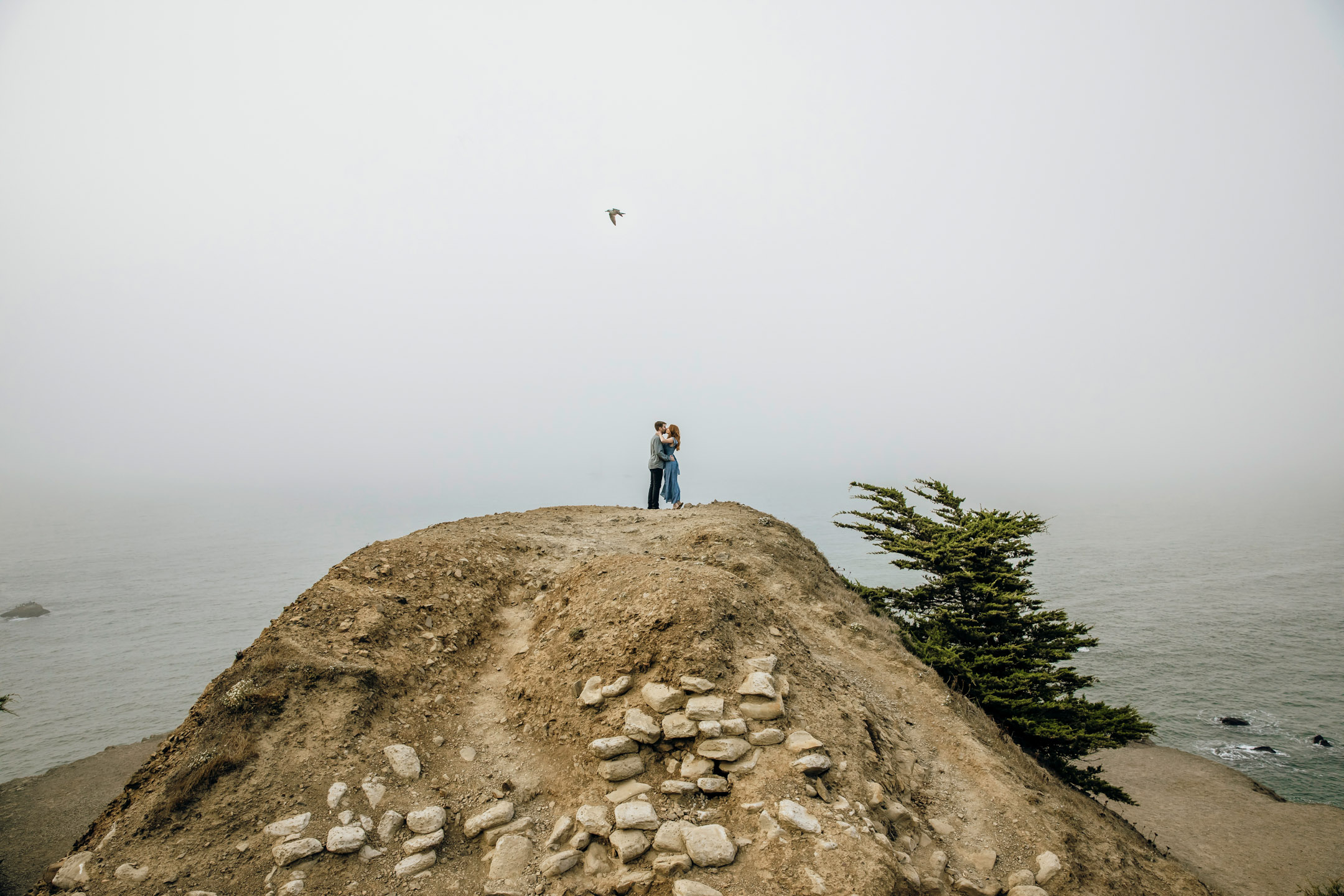 San Francisco Land's End engagement photos by Seattle wedding photographer James Thomas Long Photography