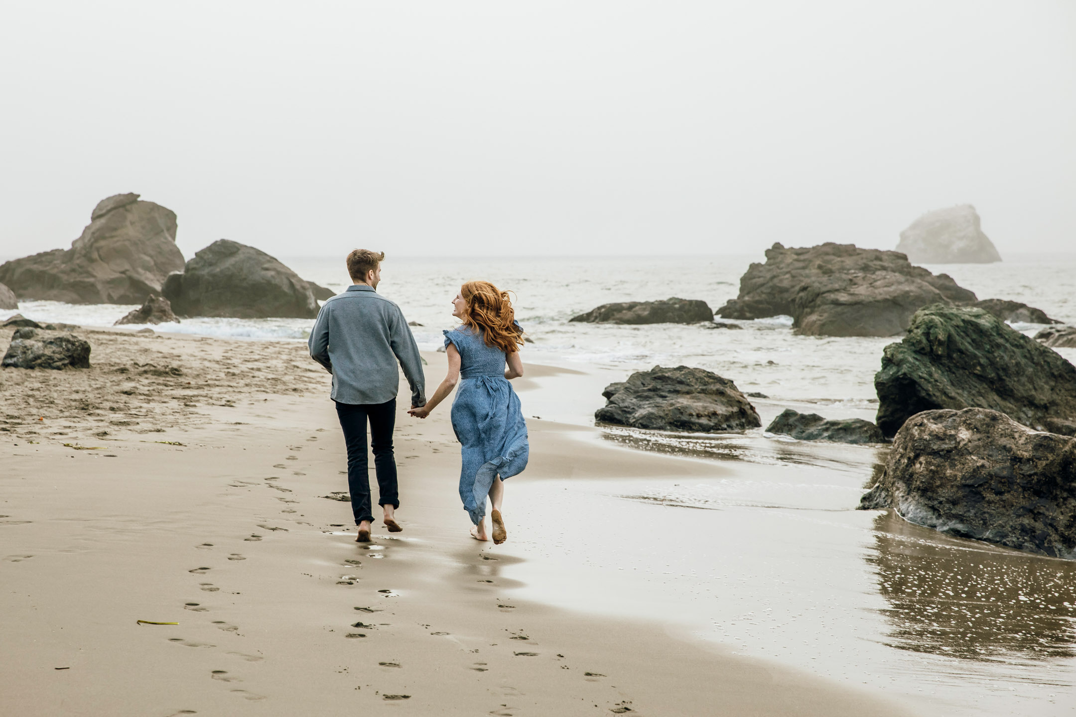 San Francisco Land's End engagement photos by Seattle wedding photographer James Thomas Long Photography