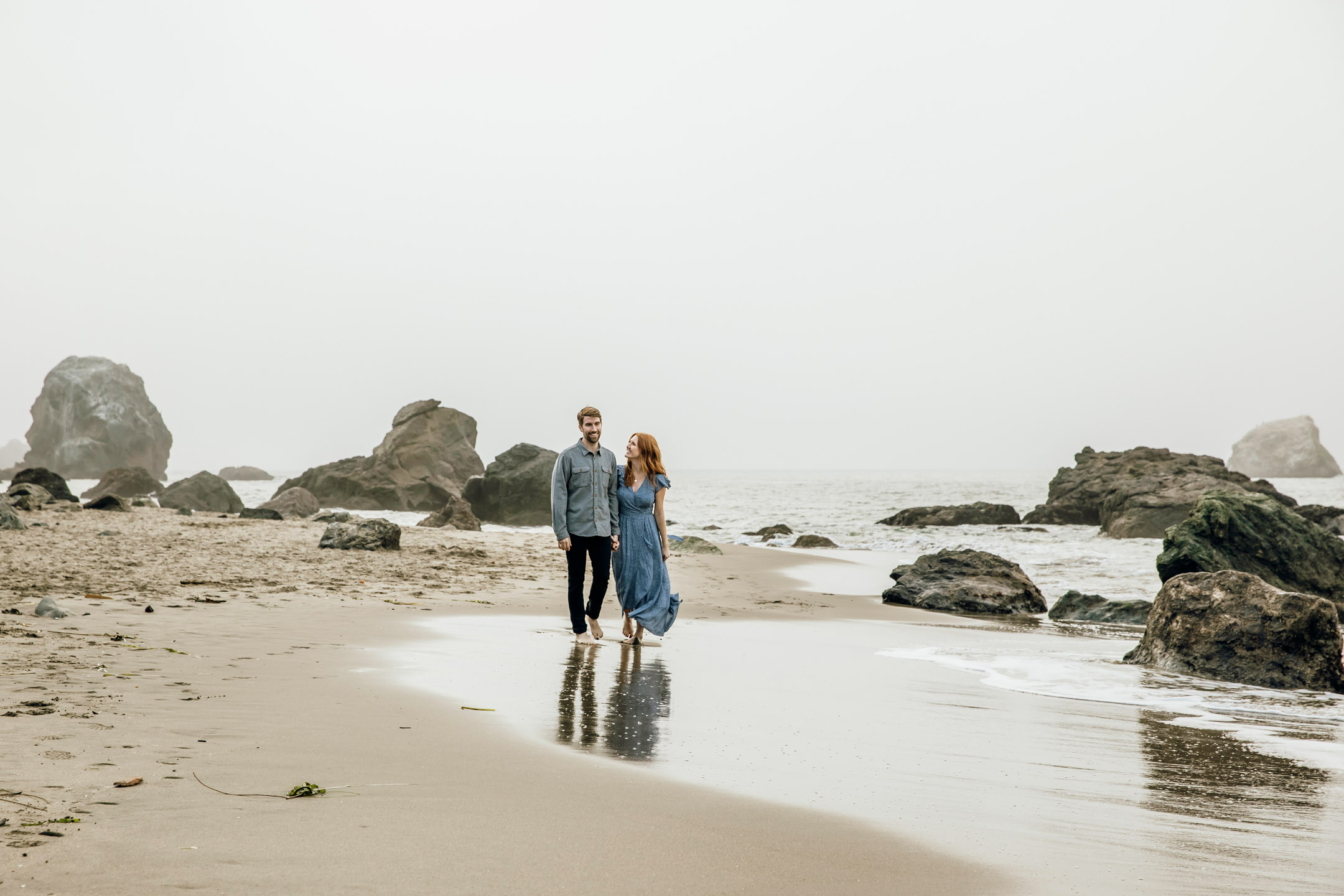 San Francisco Land's End engagement photos by Seattle wedding photographer James Thomas Long Photography