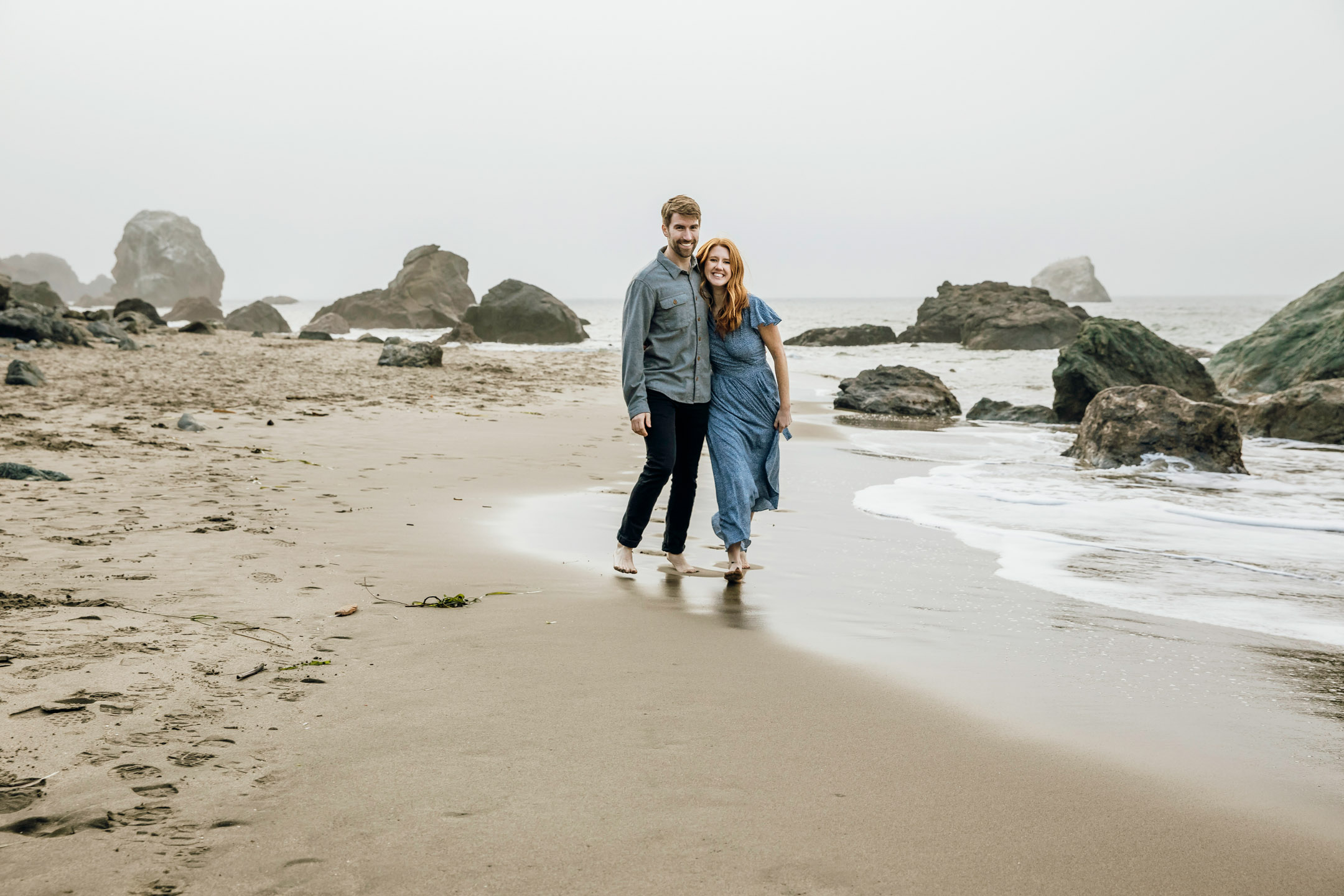 San Francisco Land's End engagement photos by Seattle wedding photographer James Thomas Long Photography