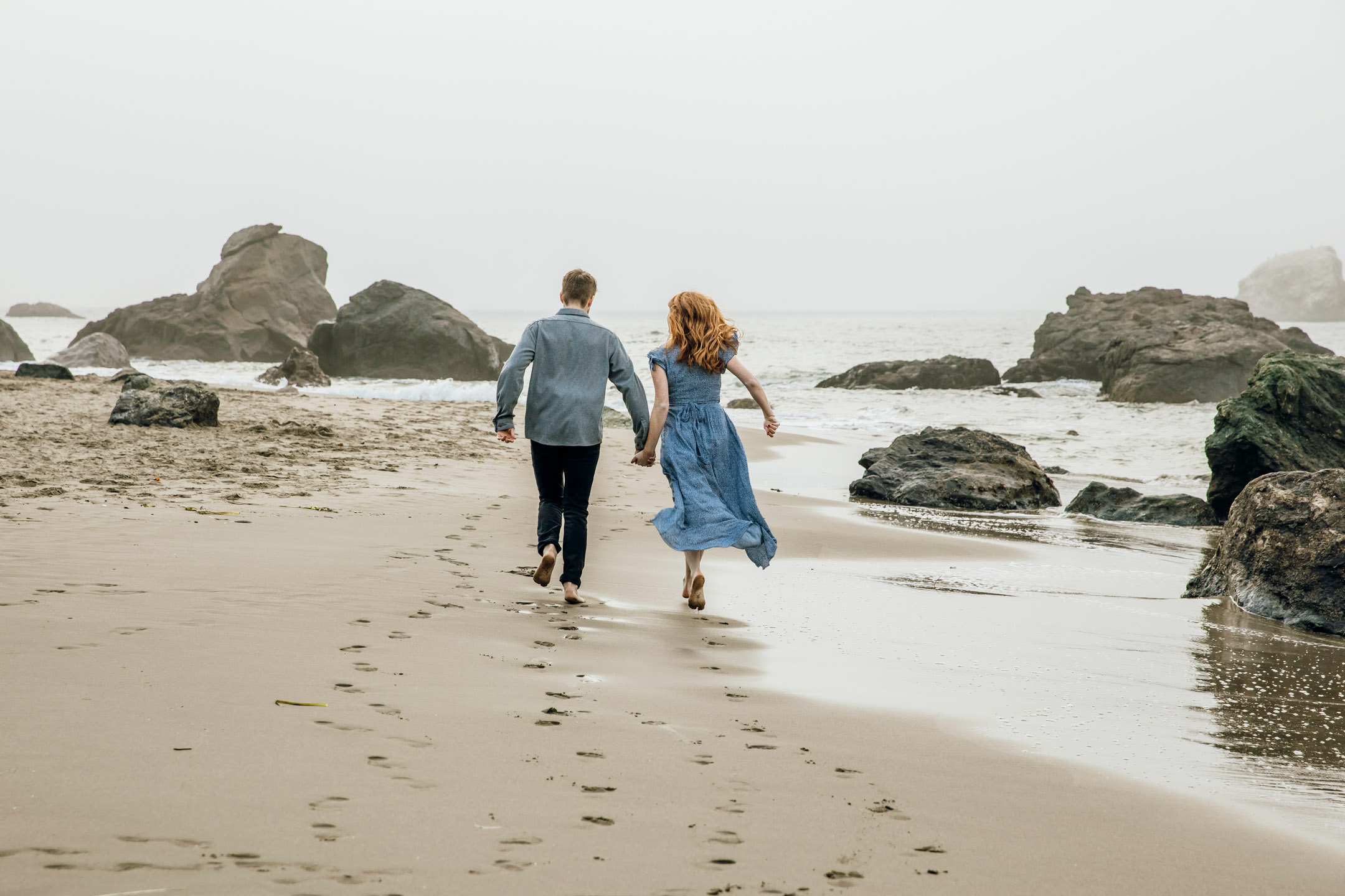 San Francisco Land's End engagement photos by Seattle wedding photographer James Thomas Long Photography