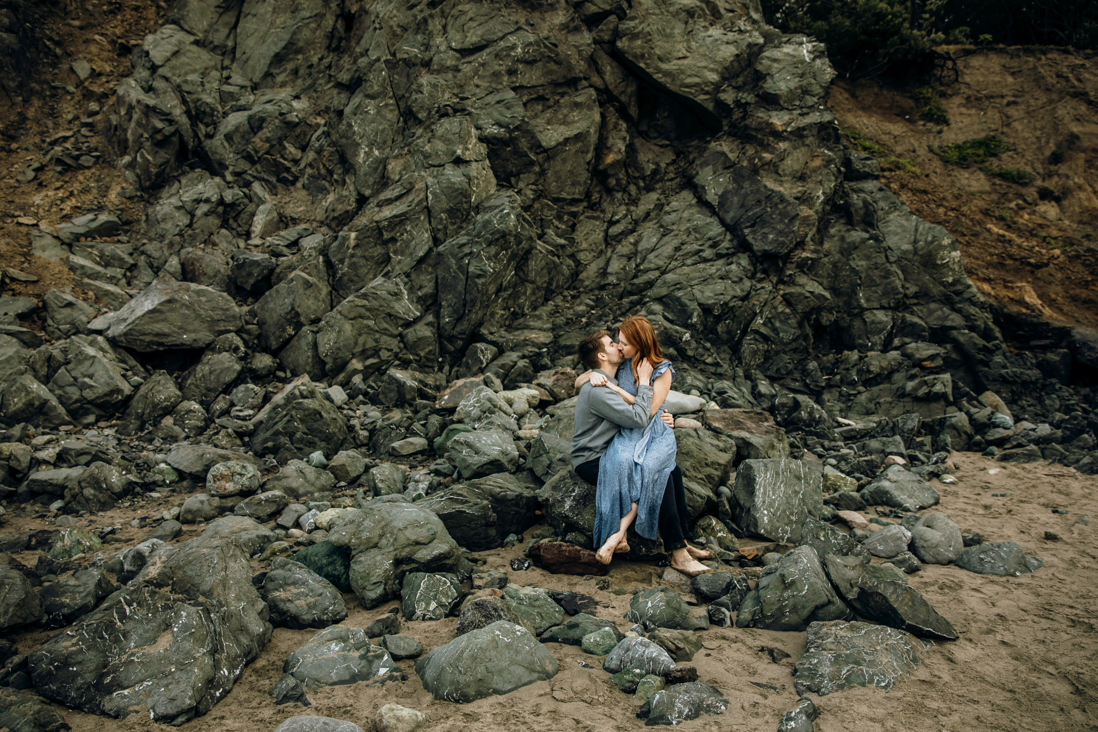 San Francisco Land's End engagement photos by Seattle wedding photographer James Thomas Long Photography