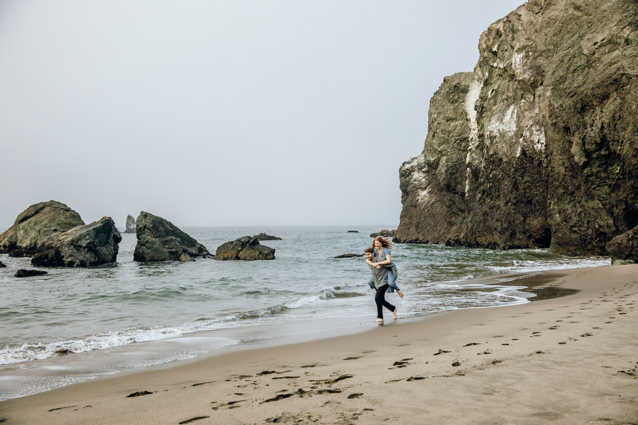 San Francisco Land's End engagement photos by Seattle wedding photographer James Thomas Long Photography