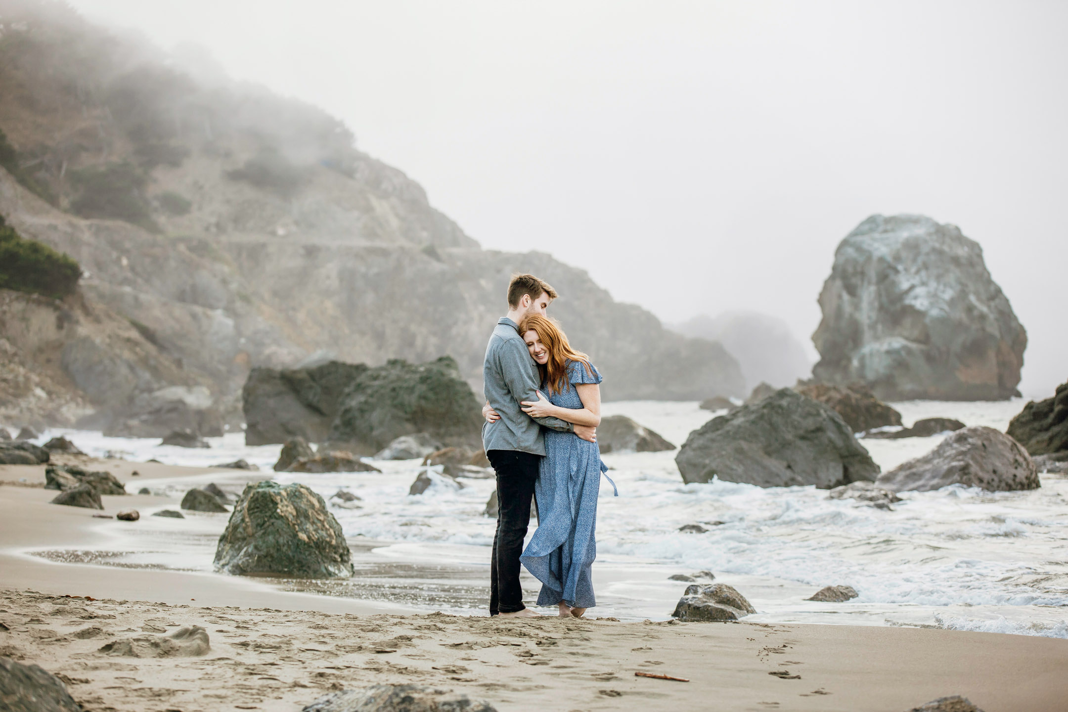 San Francisco Land's End engagement photos by Seattle wedding photographer James Thomas Long Photography