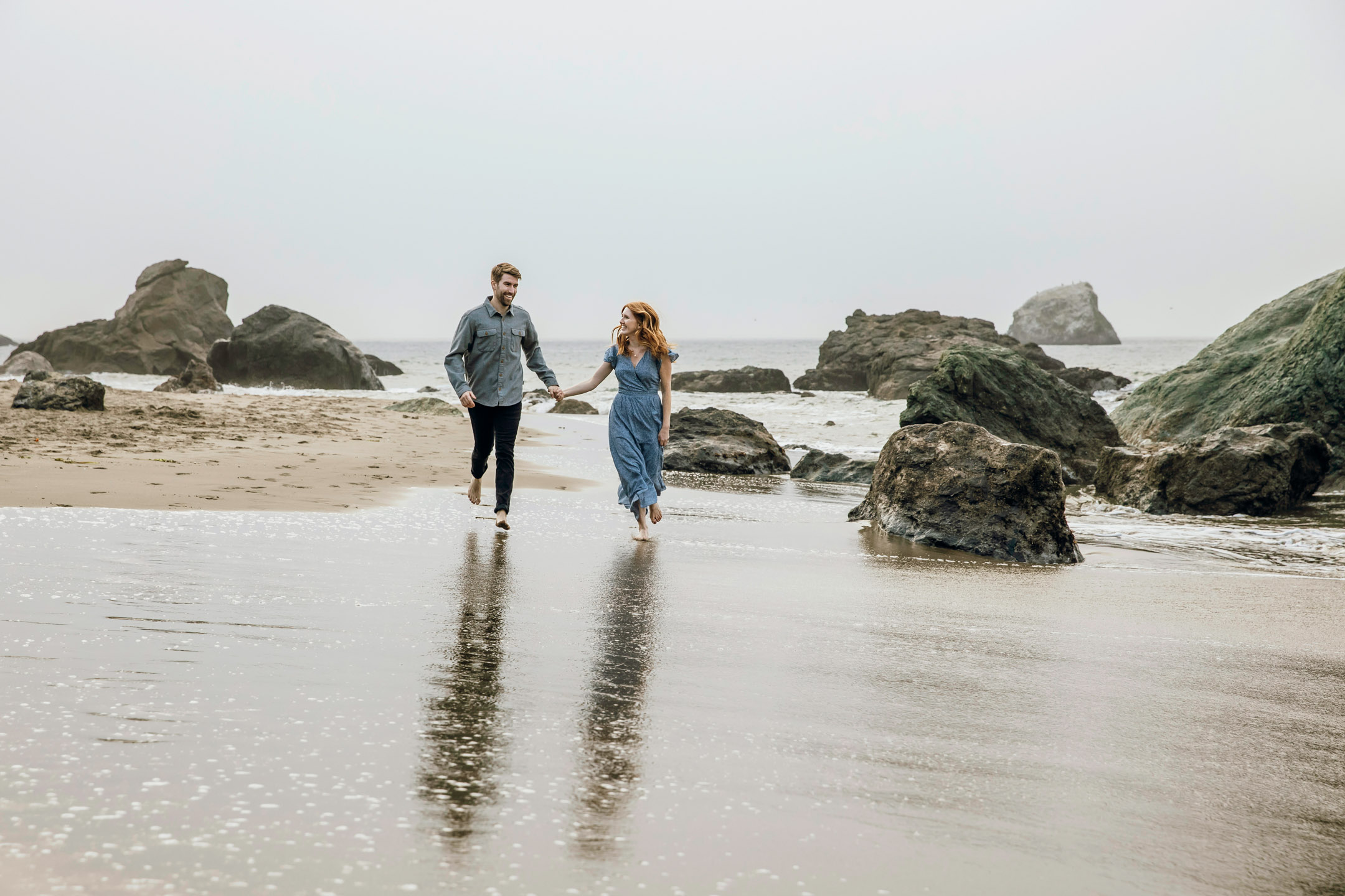 San Francisco Land's End engagement photos by Seattle wedding photographer James Thomas Long Photography