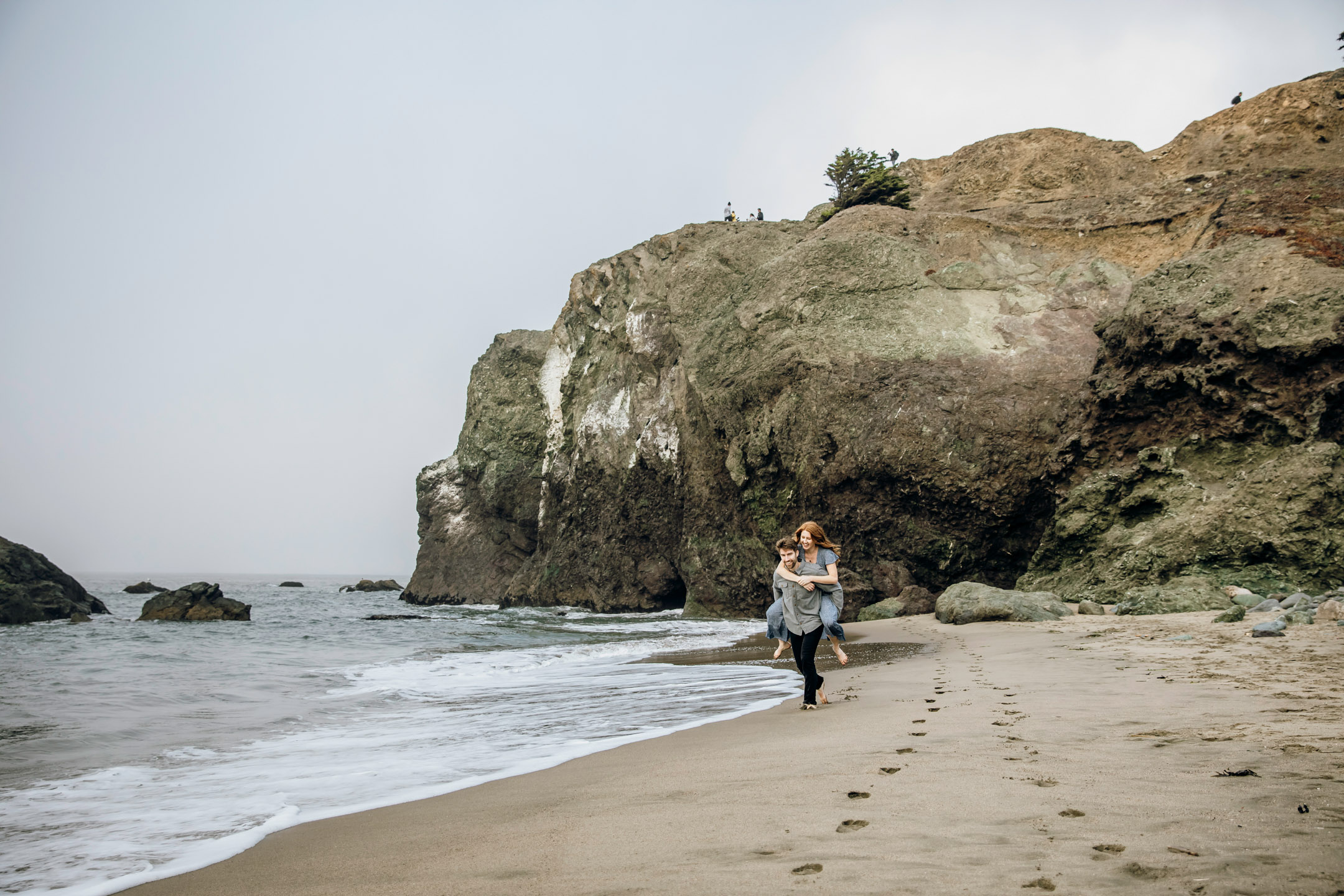 San Francisco Land's End engagement photos by Seattle wedding photographer James Thomas Long Photography