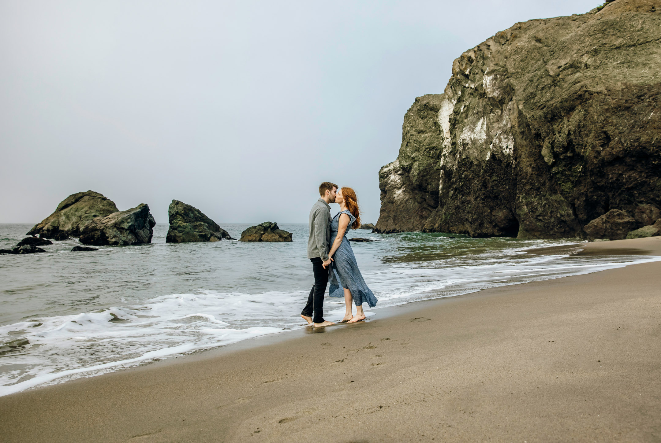 San Francisco Land's End engagement photos by Seattle wedding photographer James Thomas Long Photography