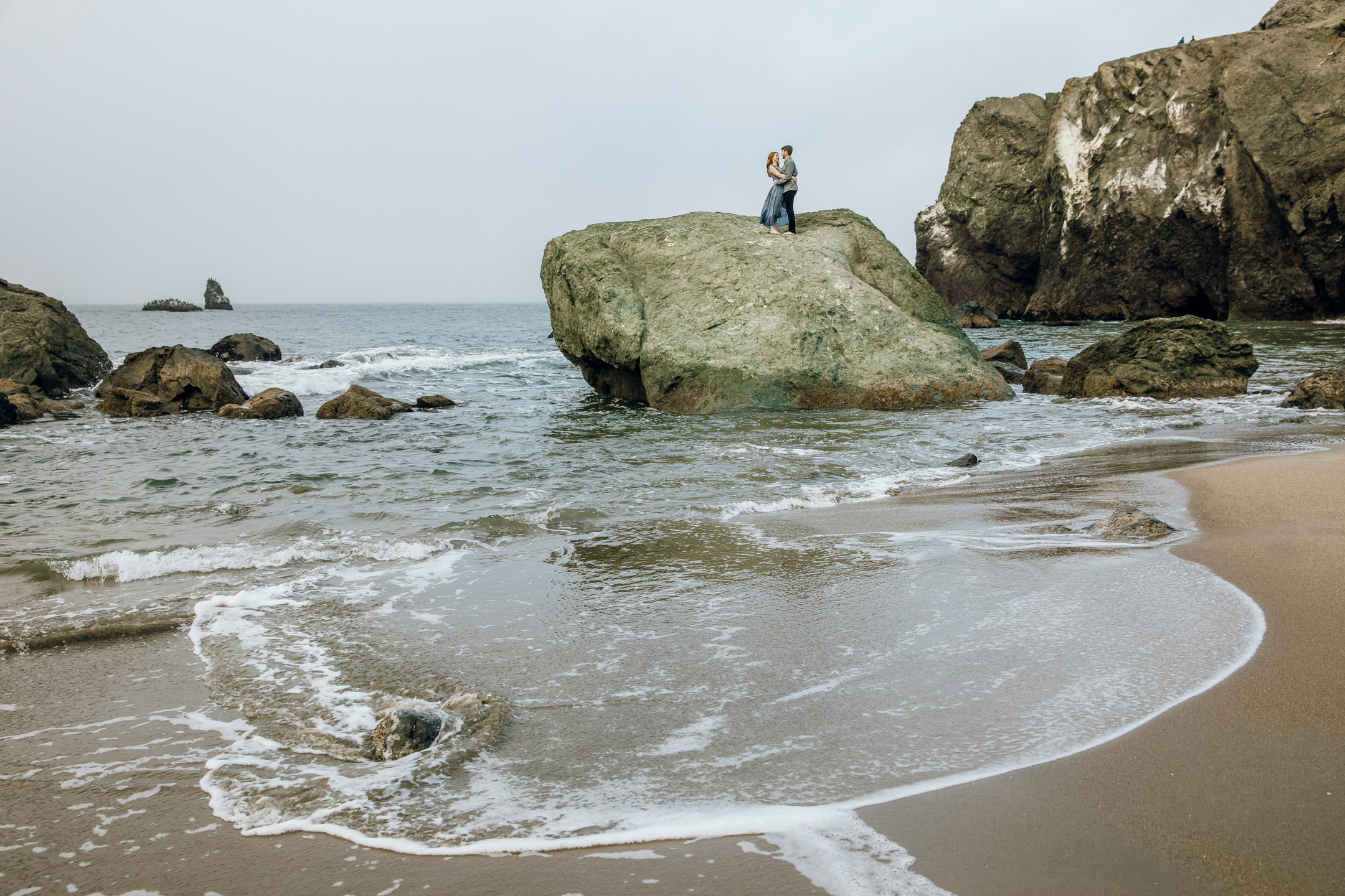 San Francisco Land's End engagement photos by Seattle wedding photographer James Thomas Long Photography